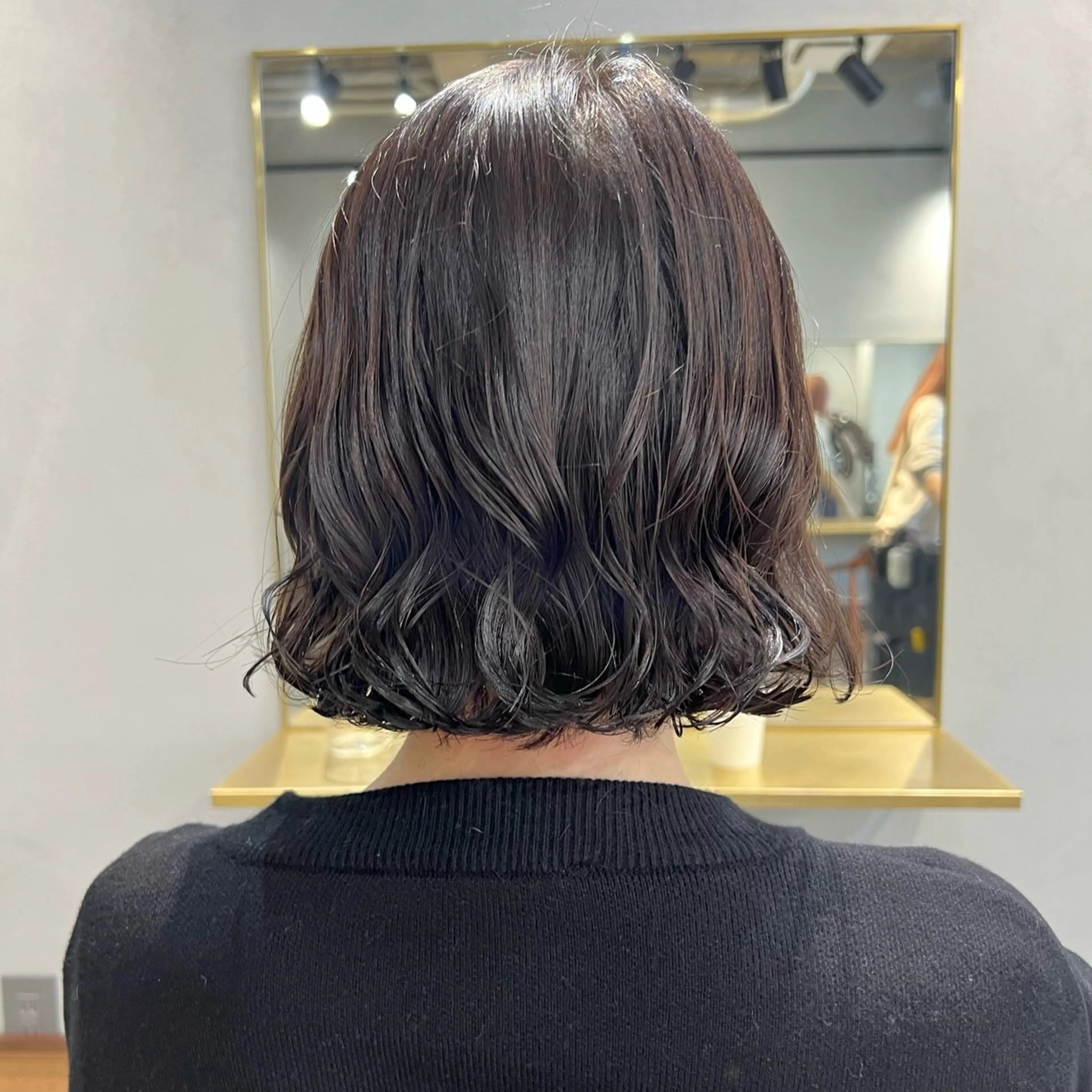 ショート パーマ ボブ akane/ボブ /ブラウンベージュのヘアスタイル