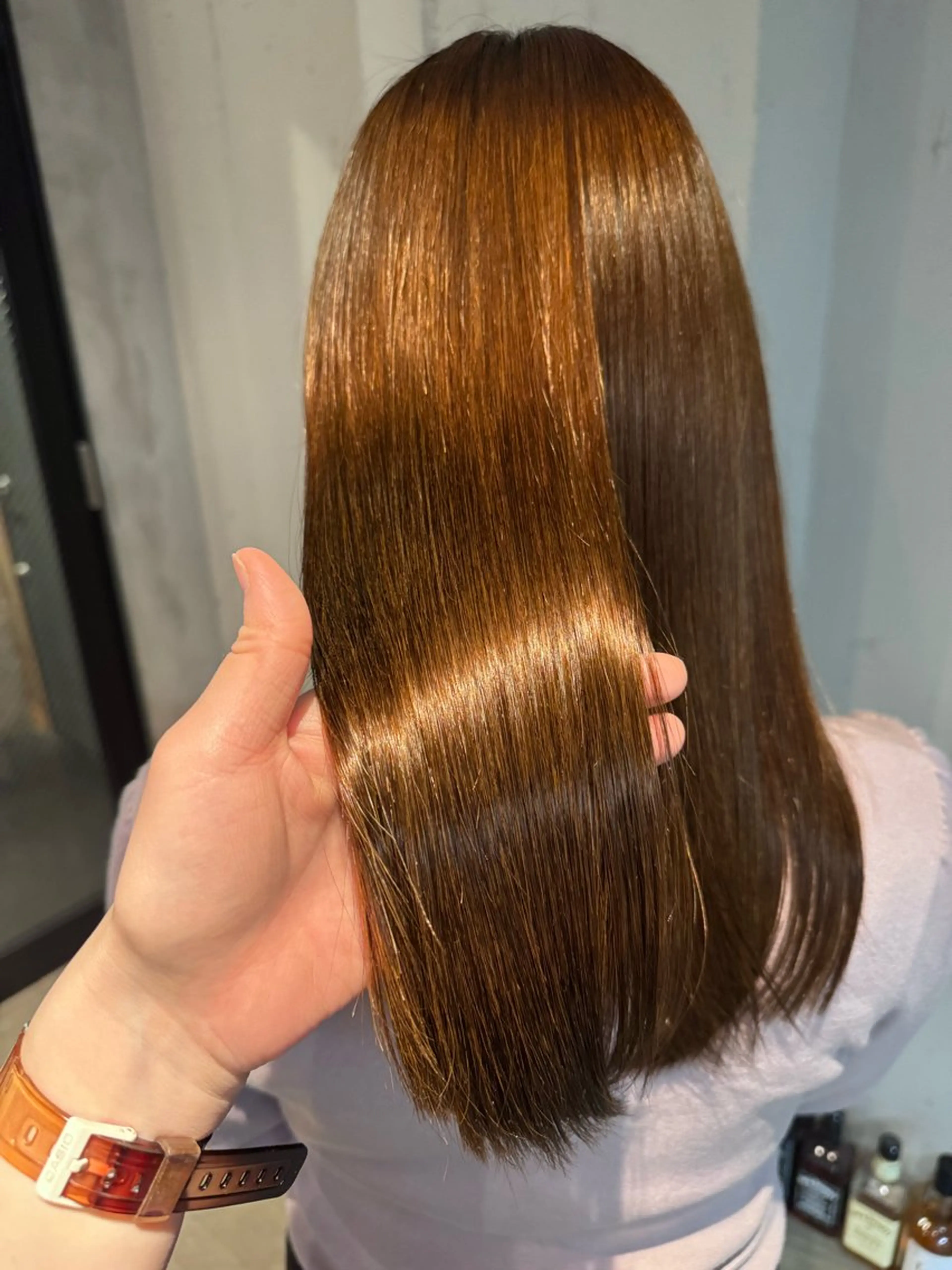 セミロング パーマ カット 縮毛矯正 トリートメント 艶髪/髪質改善/ MONSO山本のヘアスタイル