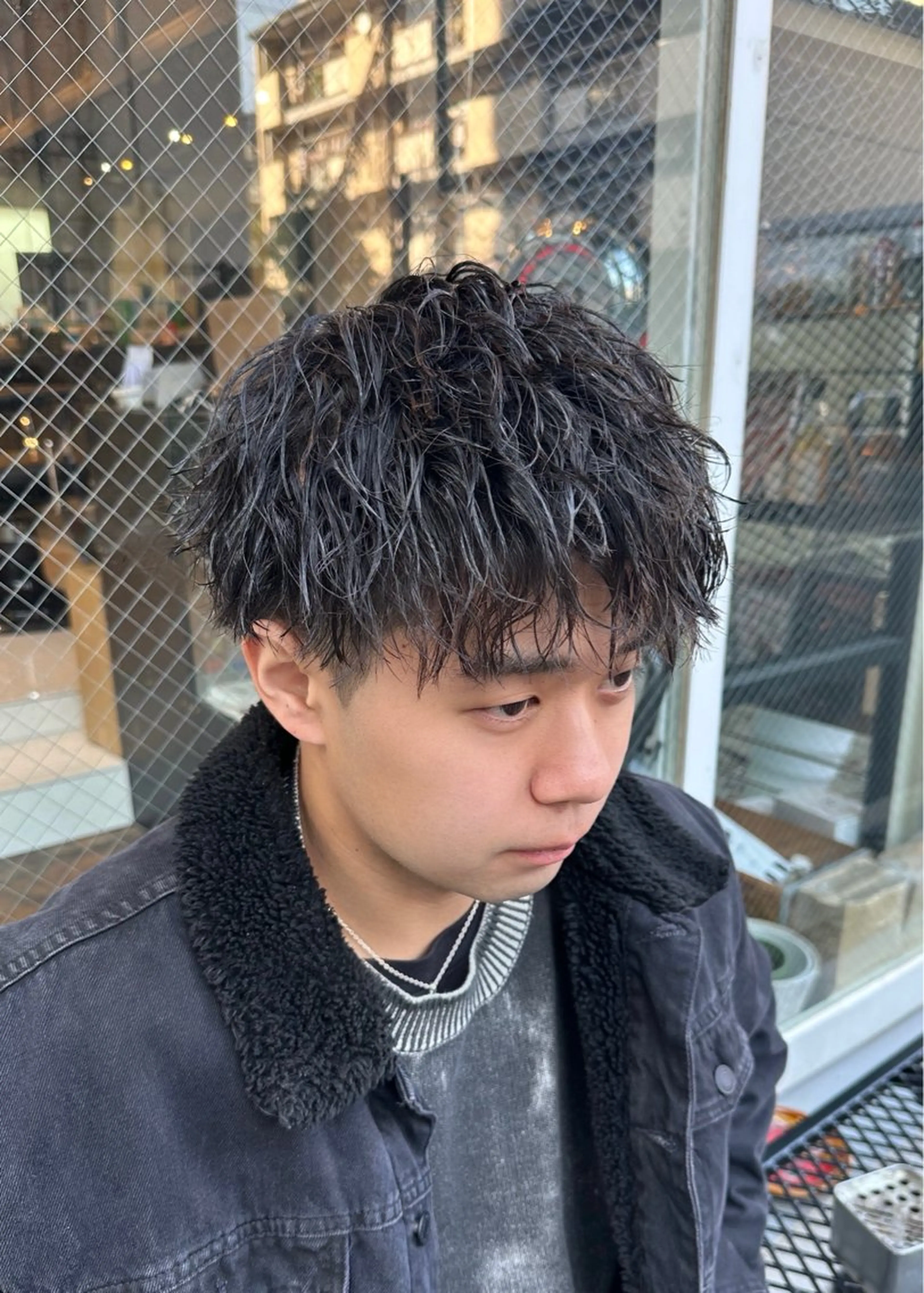 ショート メンズ カット パーマ トリートメント ツイスパ/メンズ パーマ/歩夢のヘアスタイル