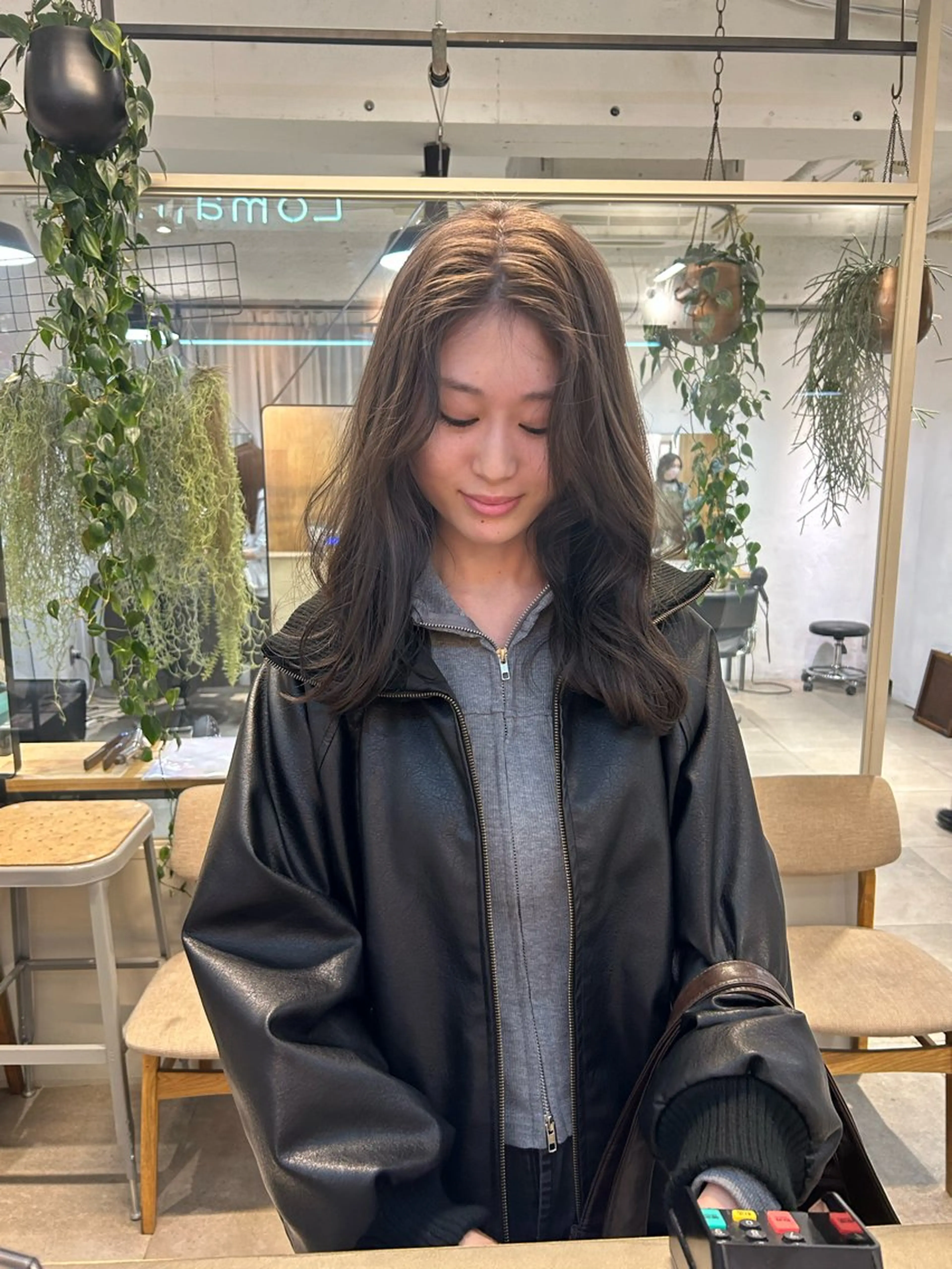 ミディアム カラー カット ヘアカラー トリートメント じゅわっと暖色カラー 🍊Moemiのヘアスタイル