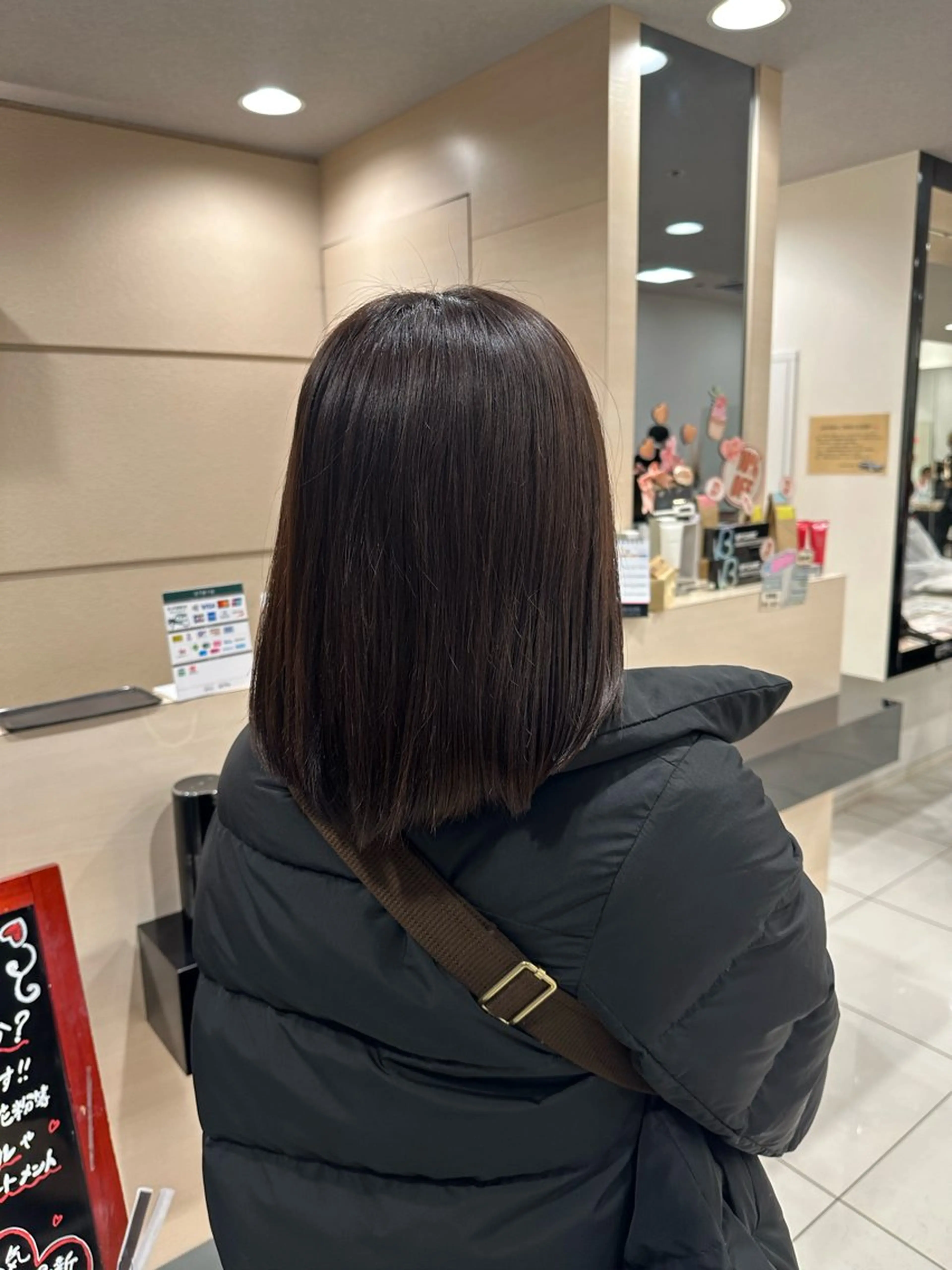 ミディアム カラー ブラウンカラー クロスパーマ/うる艶 カラー/Kurumiのヘアスタイル