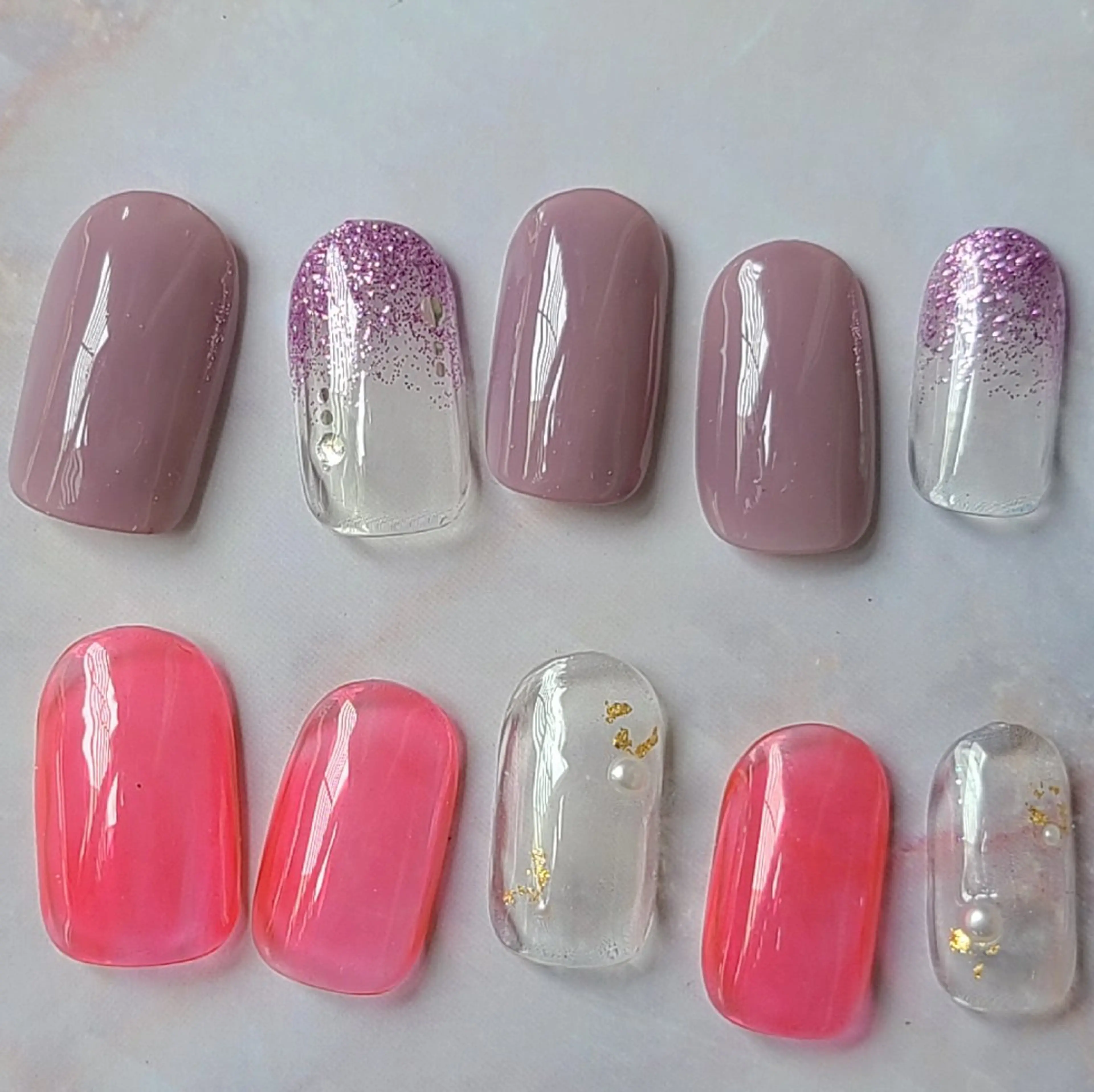 ネイル アートネイル ジェルネイル ワンカラーネイル パラジェル シンプルネイル ハンドネイル 門川 茉奈美のネイルデザイン