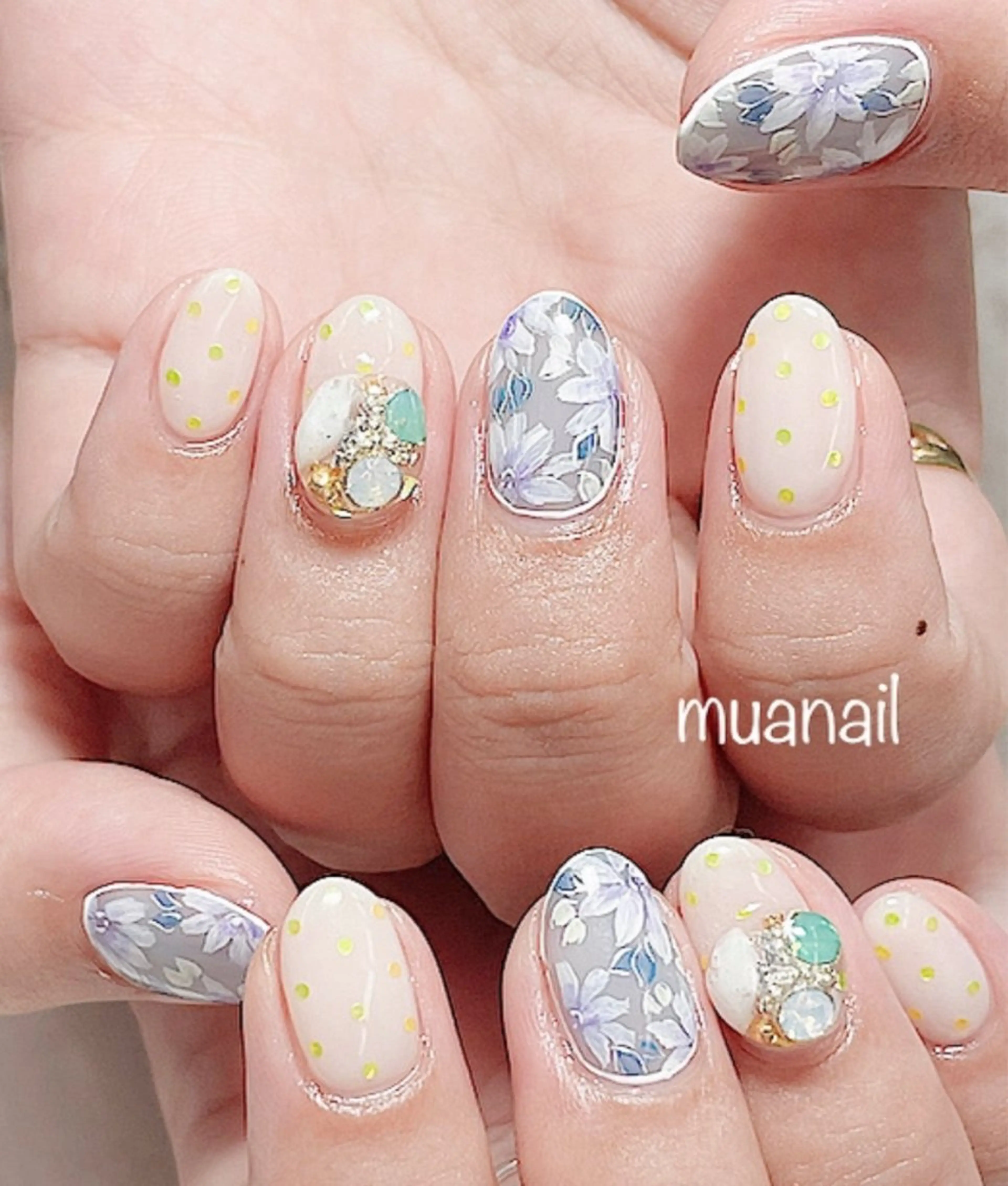 ネイル フラワーネイル ハンドネイル mua nail mikiのネイルデザイン