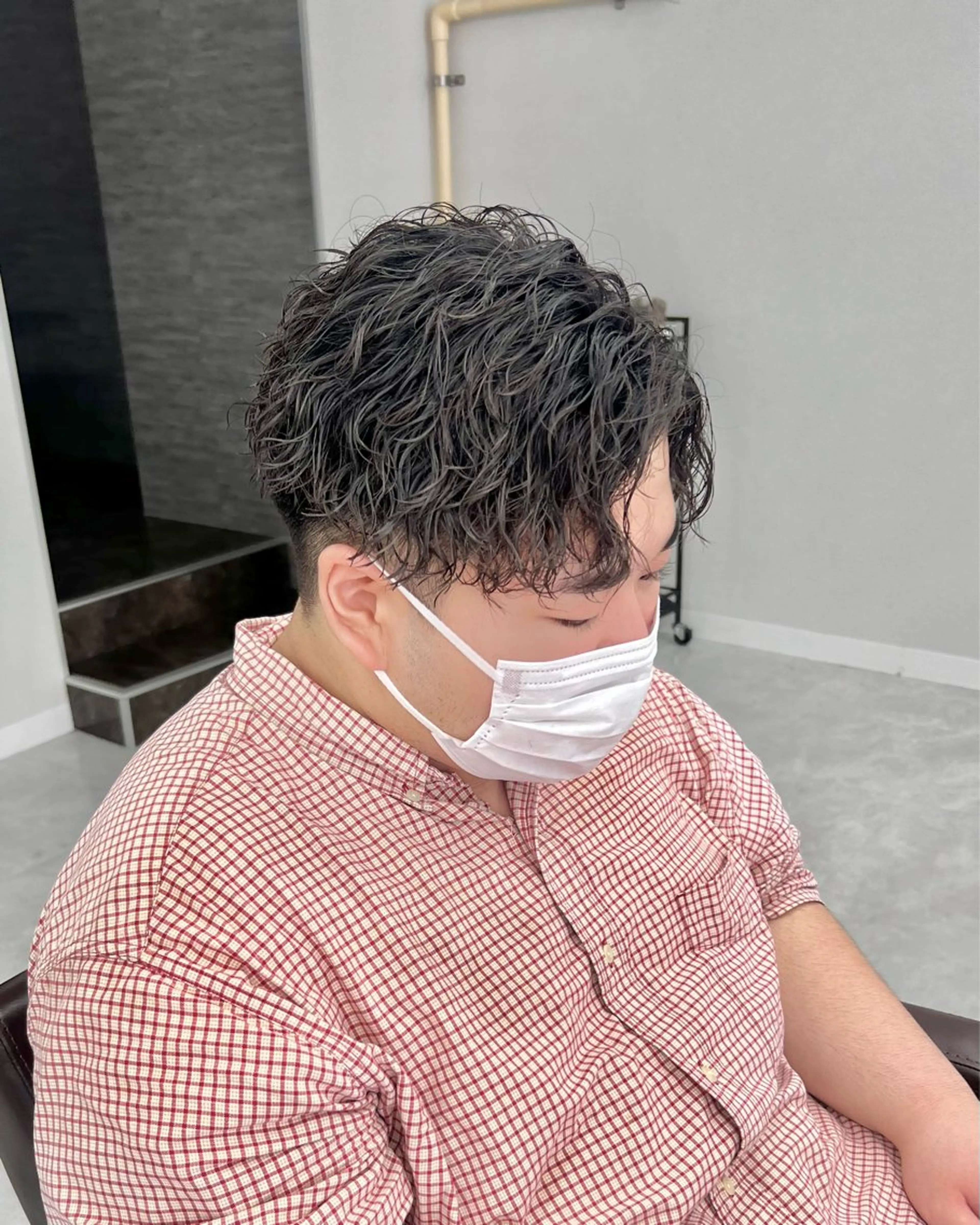 パーマ メンズ カット パーマ トリートメント ヘアセット シャドウパーマ/ メンズ/KENTAのヘアスタイル