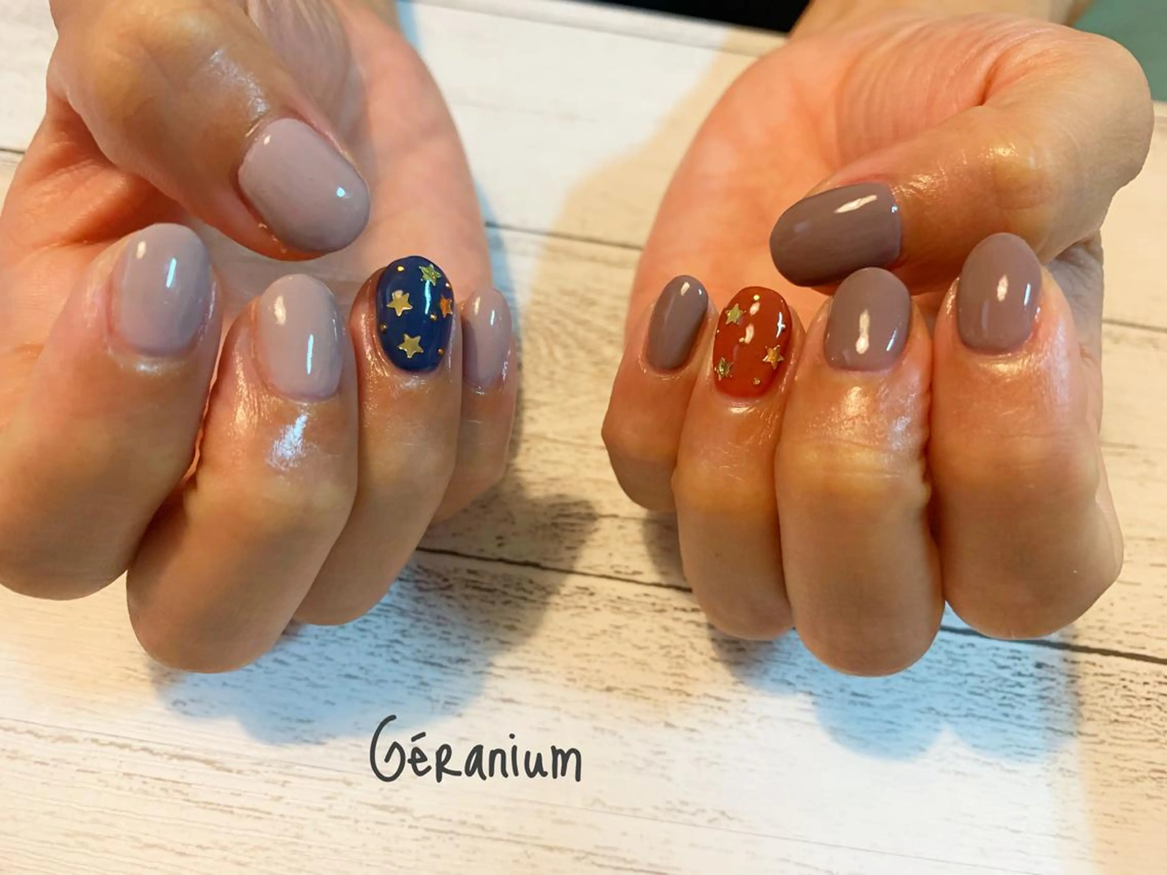 ネイル ハンドネイル フットネイル GéRanium Harukaのネイルデザイン