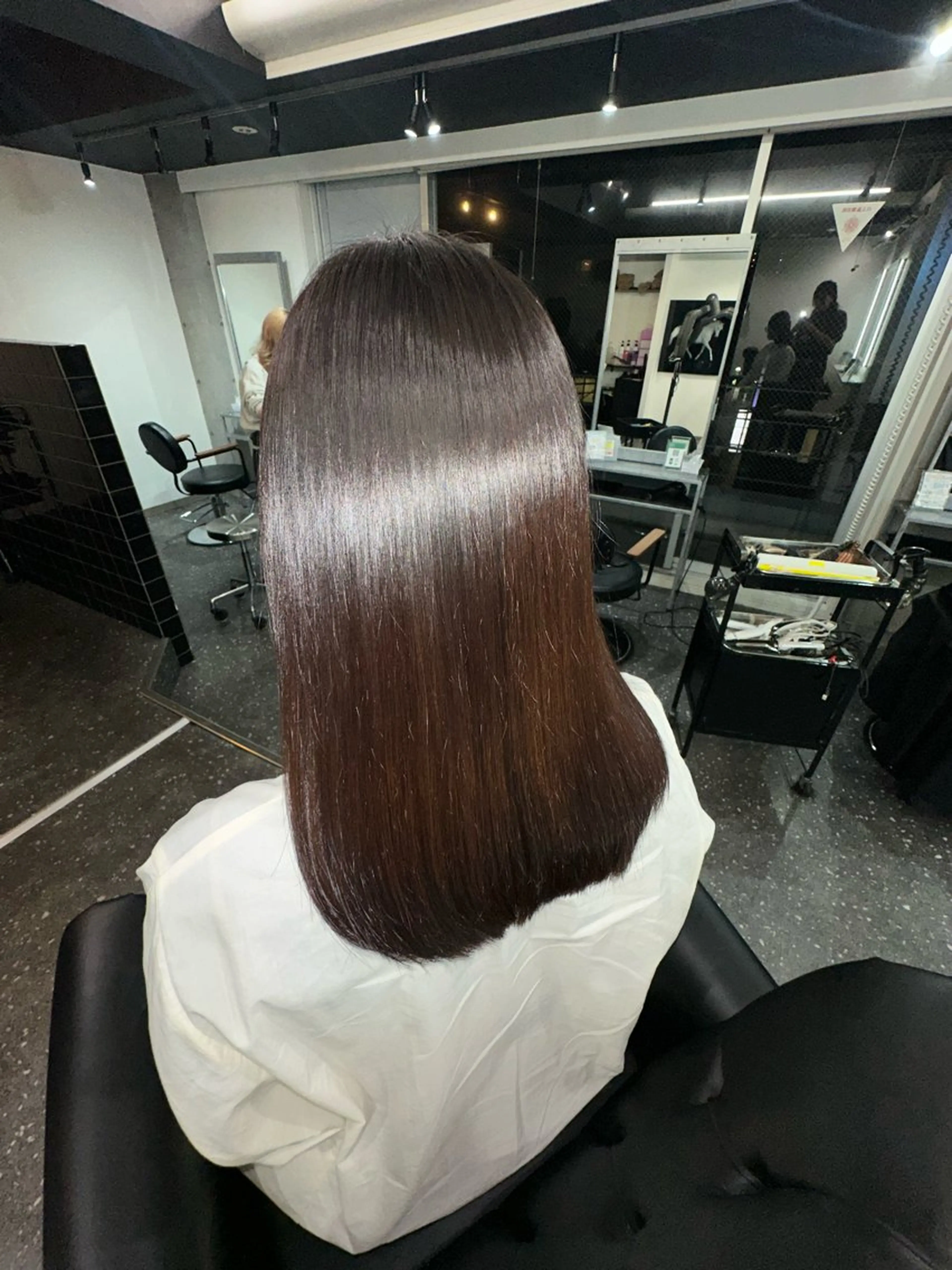 ロング パーマ カット 縮毛矯正 トリートメント 髪質改善⭐️縮毛矯正 中野⭐️Rinaのヘアスタイル