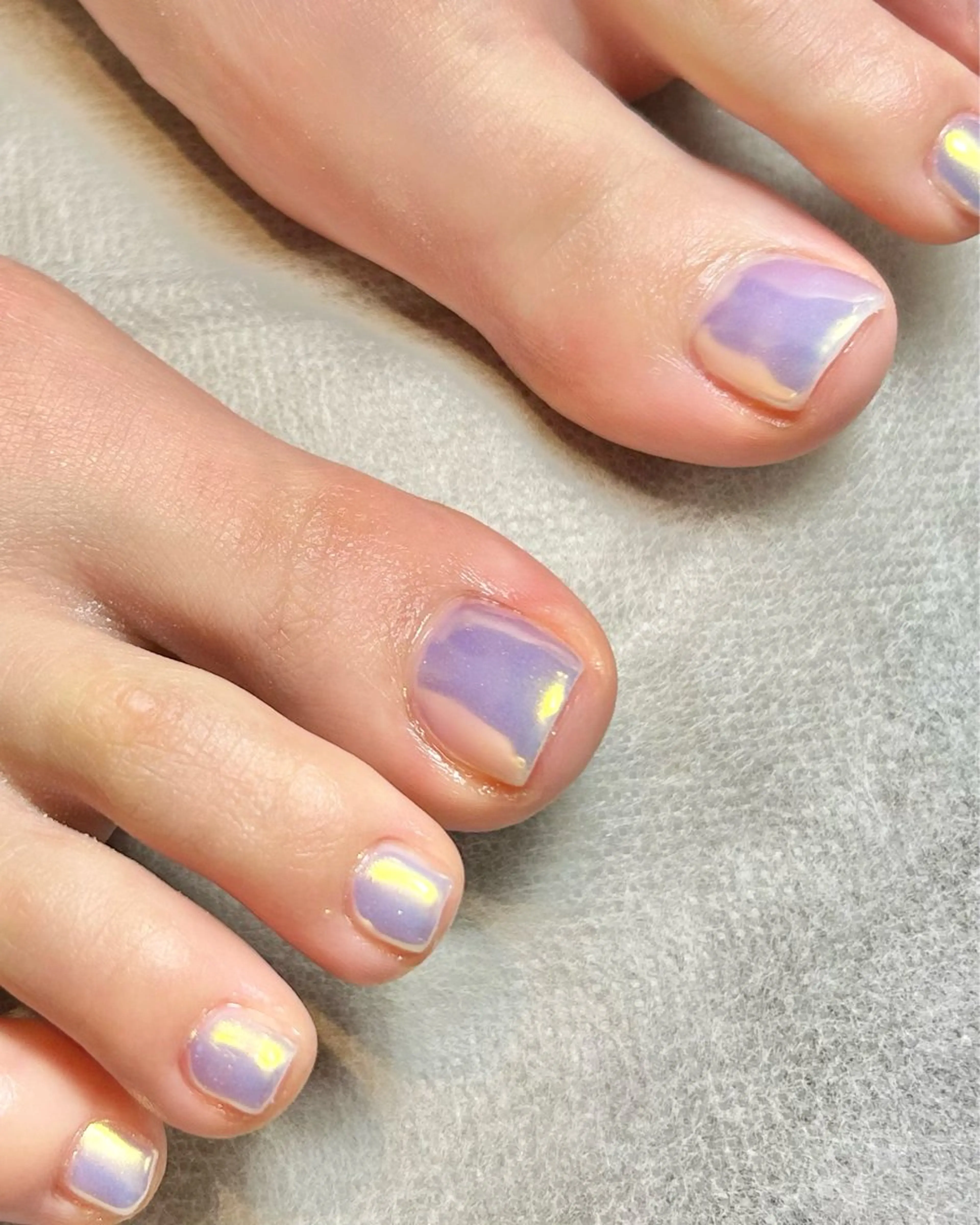 ネイル オーロラネイル フットネイル Reflection marikoのネイルデザイン