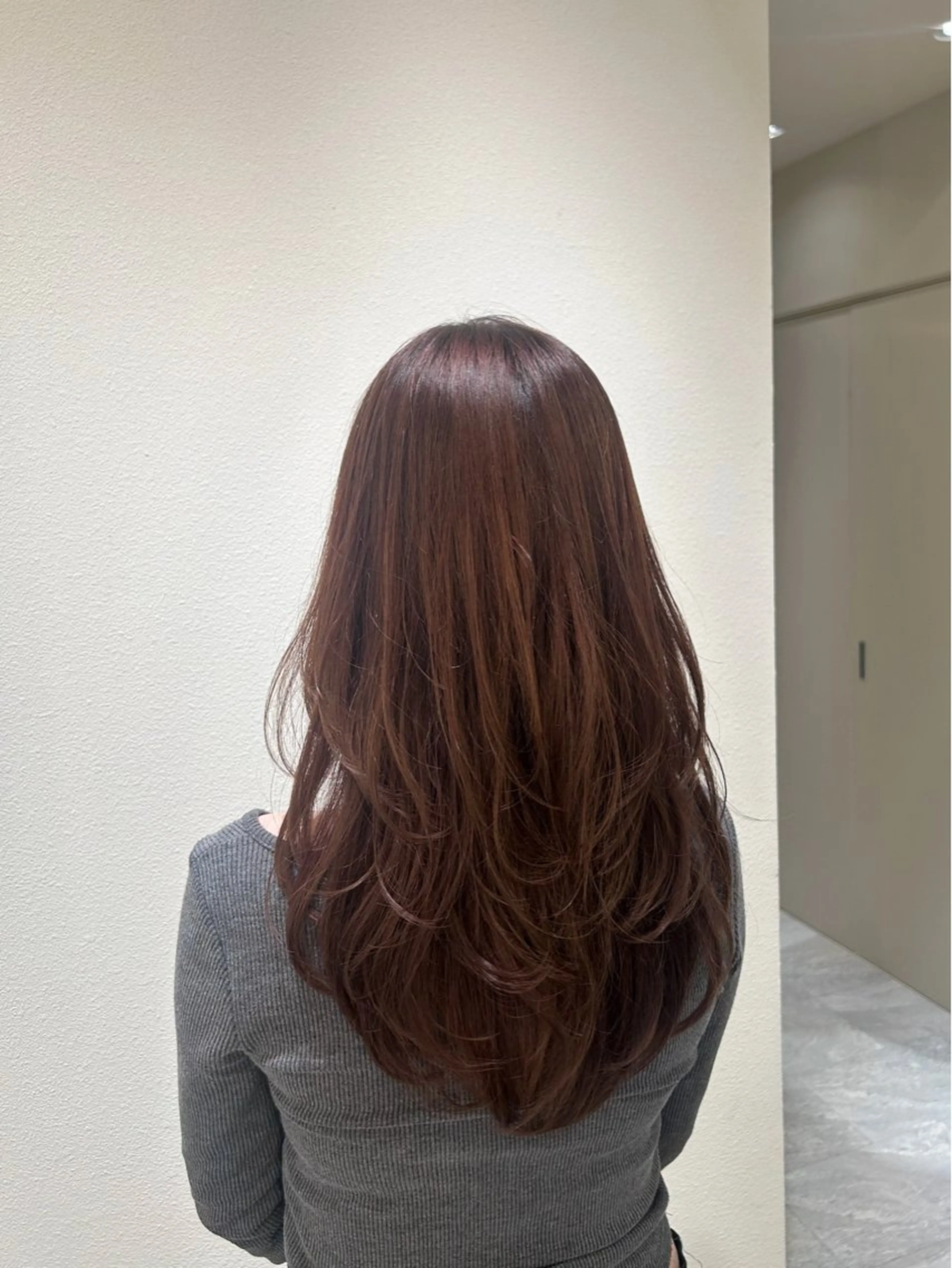 ロング ハイレイヤー レイヤーカット ロング 中川 結花のヘアスタイル