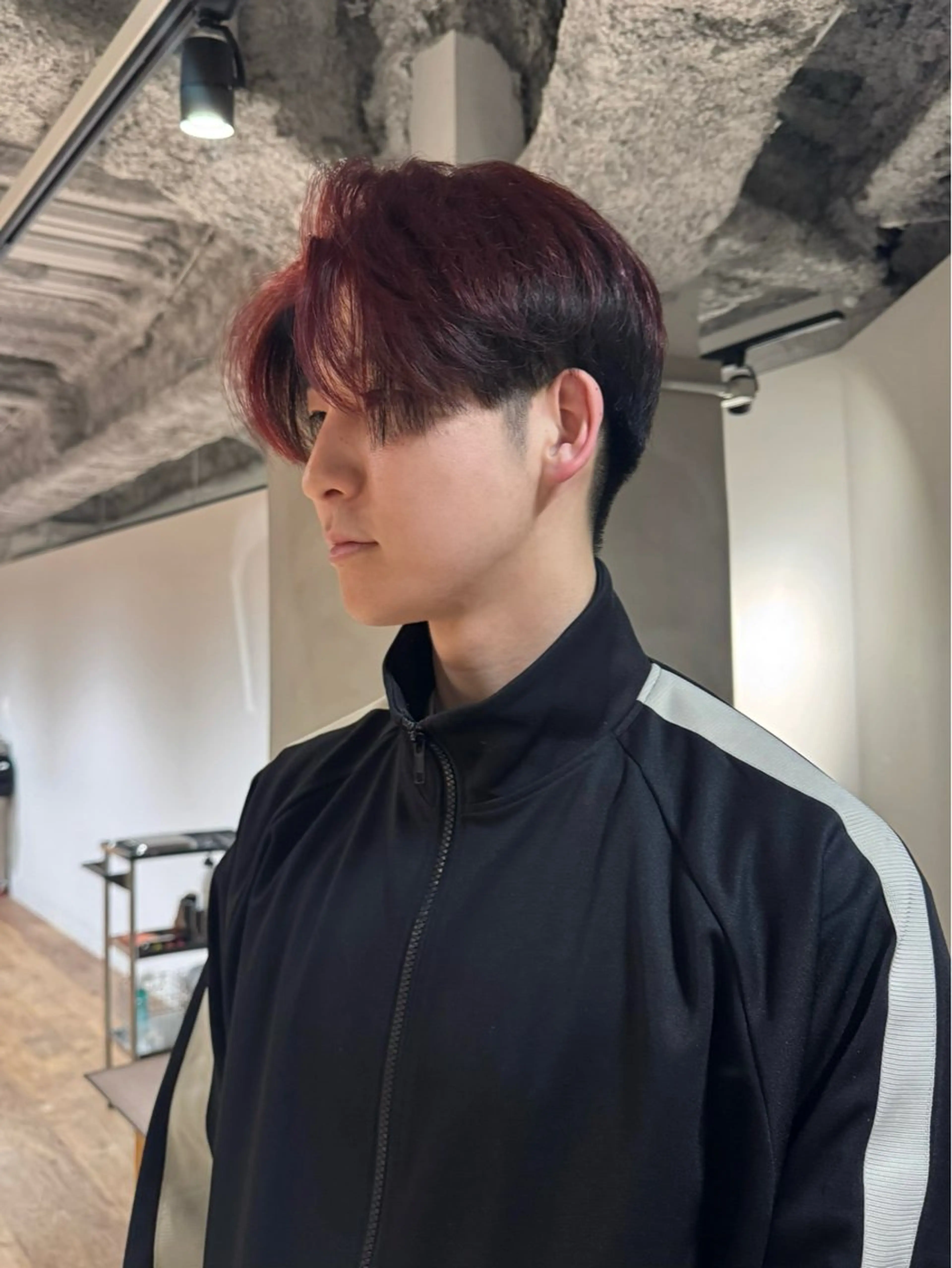 カラー レッドカラー ヘアカラー リオ salon nvyのヘアスタイル