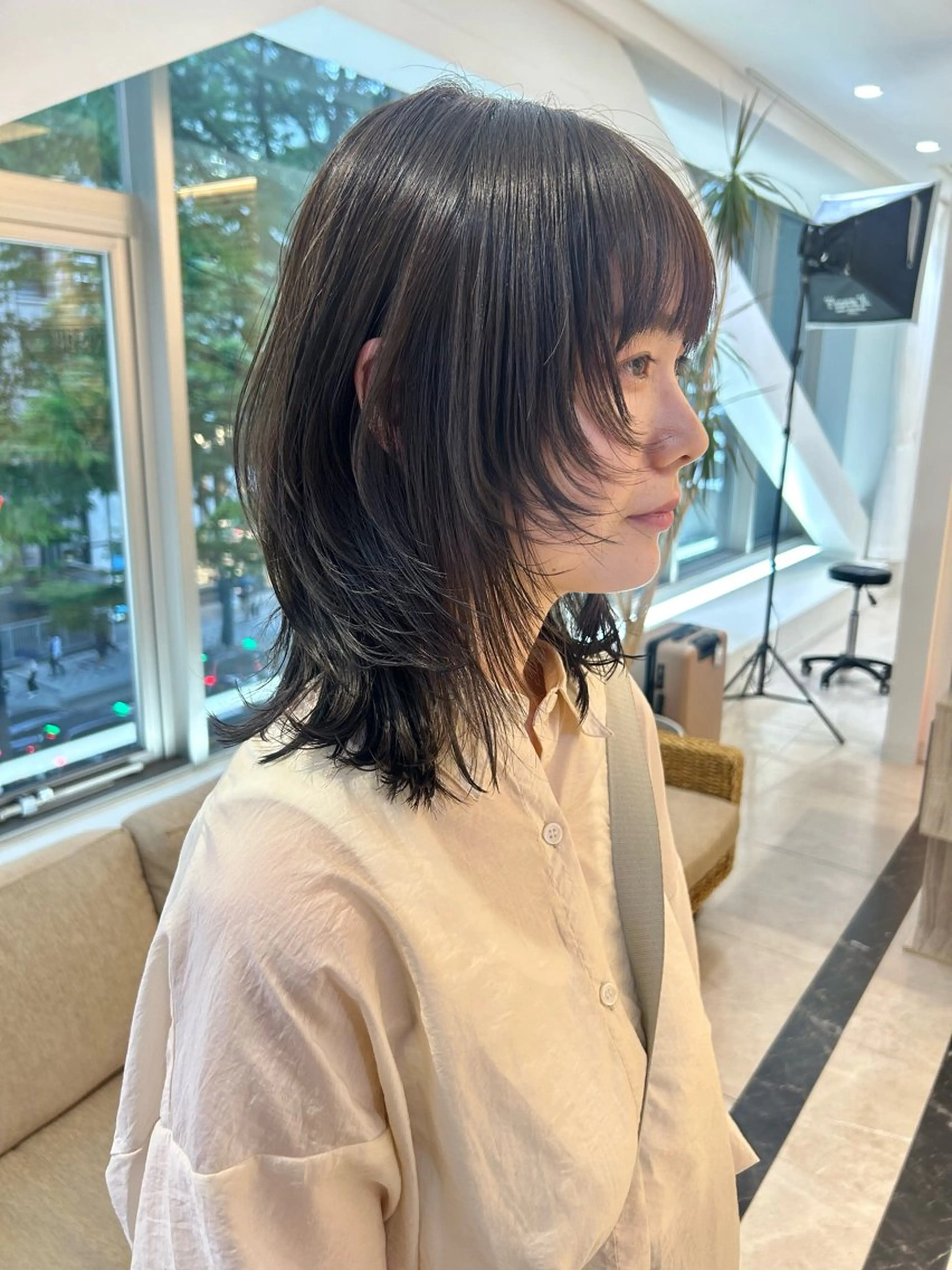 ミディアム カラー カット ヘアカラー メンズヘア/レイヤー /ボブ山内春輝のヘアスタイル