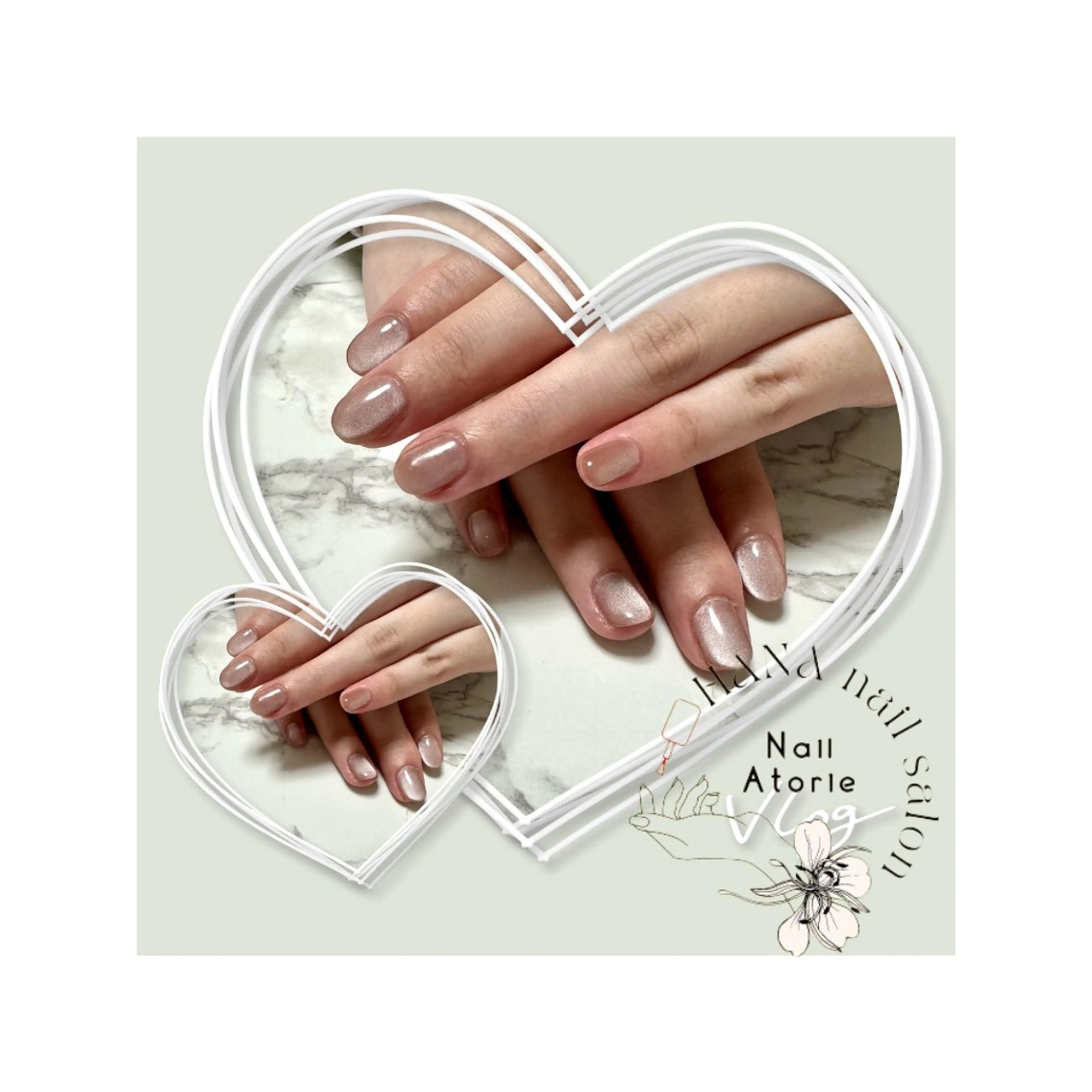 ネイル マグネットネイル ハンドネイル HaNA 　nail salonのネイルデザイン