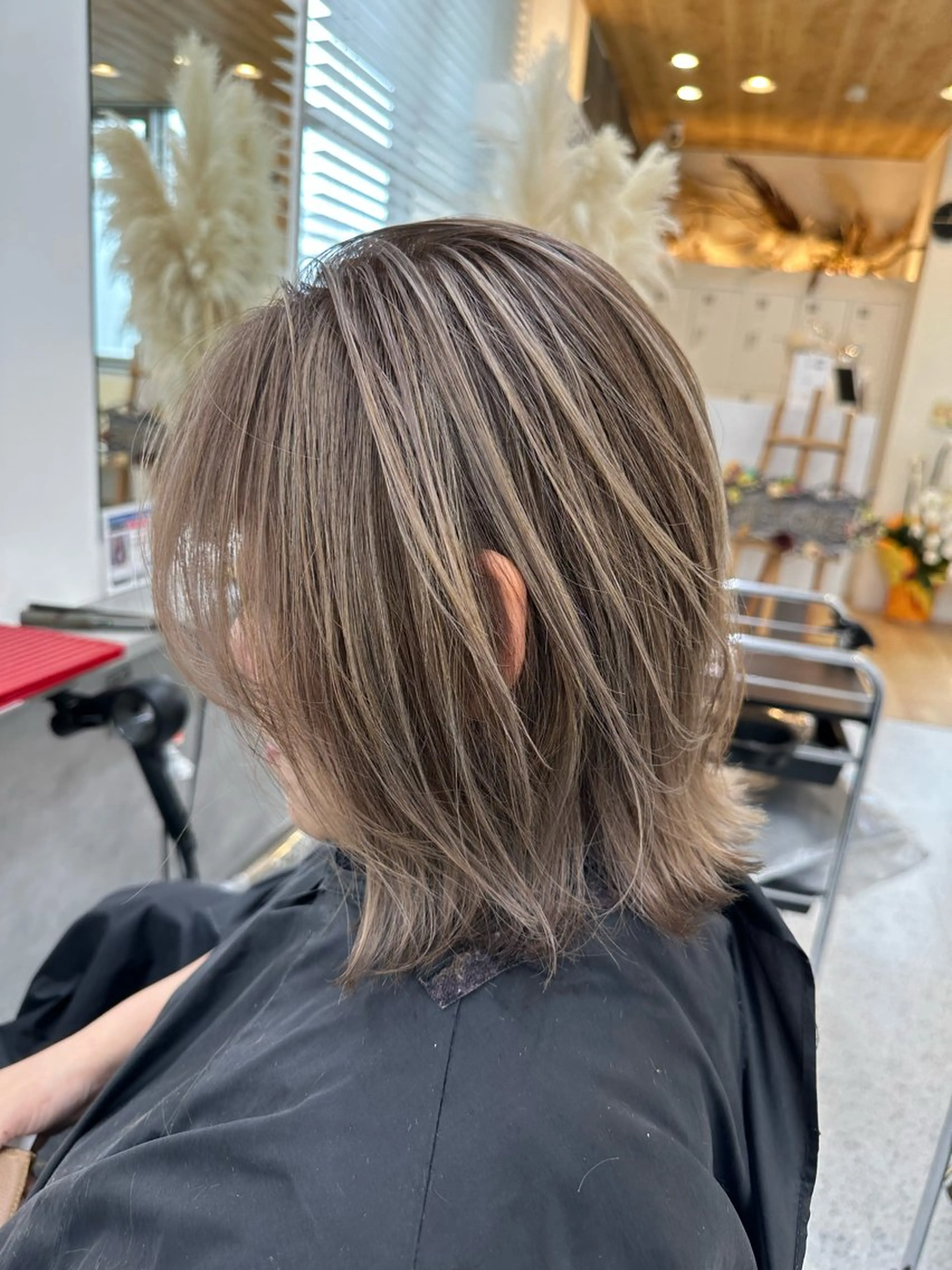 ミディアム カラー ヘアアレンジ 久米 治仁のヘアスタイル