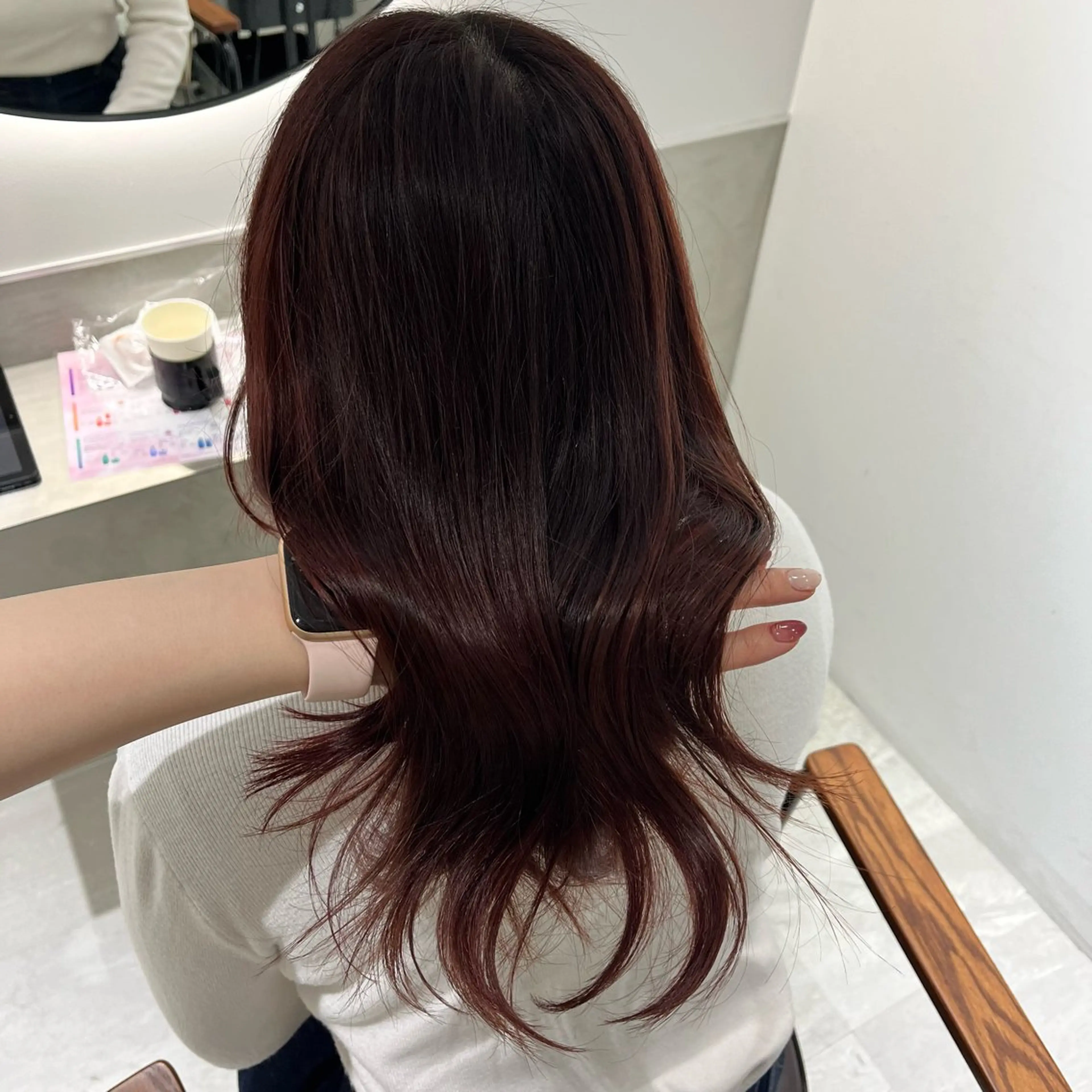 カラー ヘアカラー トリートメント 髪質改善/レイヤー× 縮毛矯正🤍maiのヘアスタイル