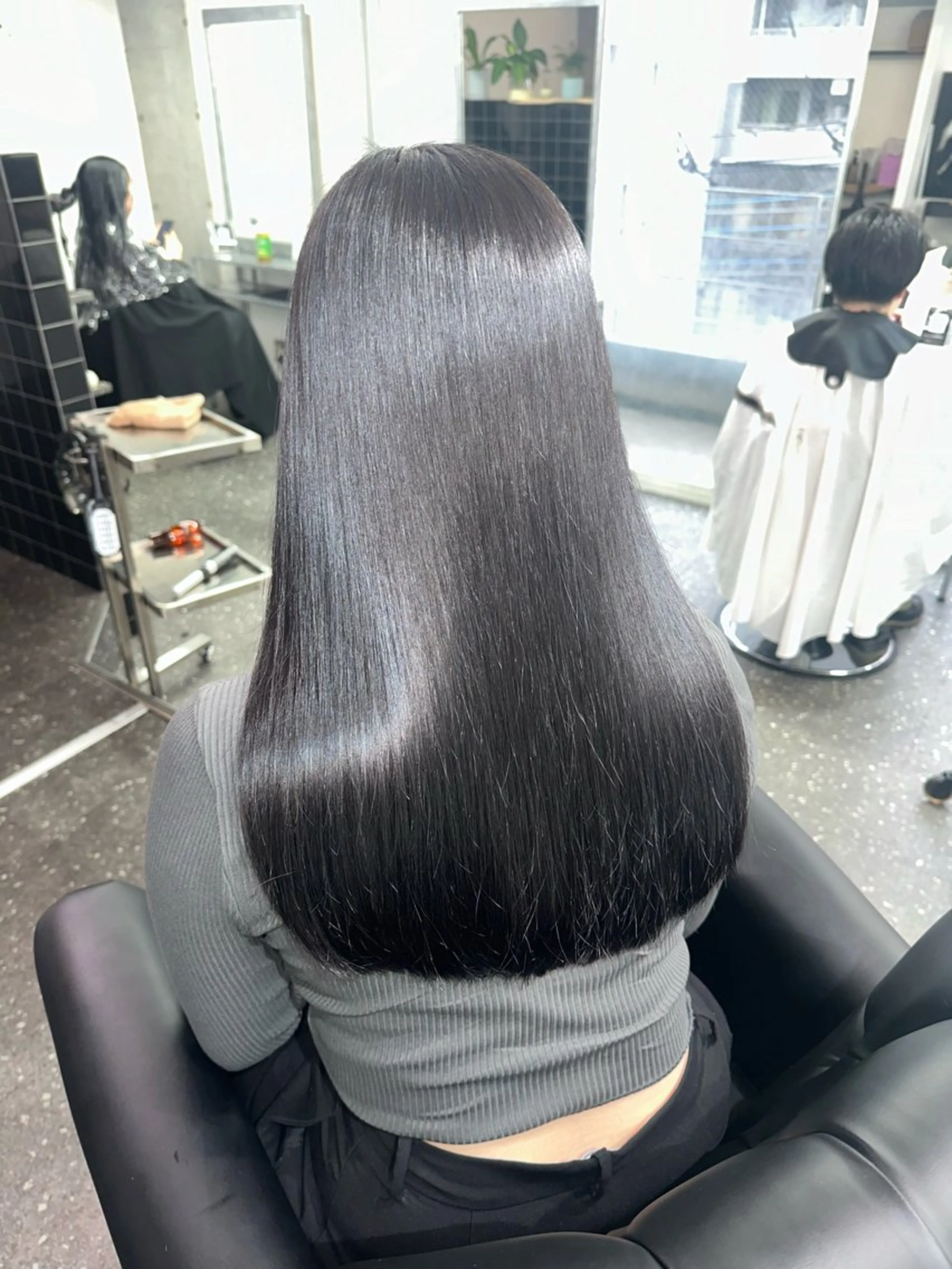 ロング カラー パーマ 髪質改善⭐️縮毛矯正 中野⭐️Rinaのヘアスタイル