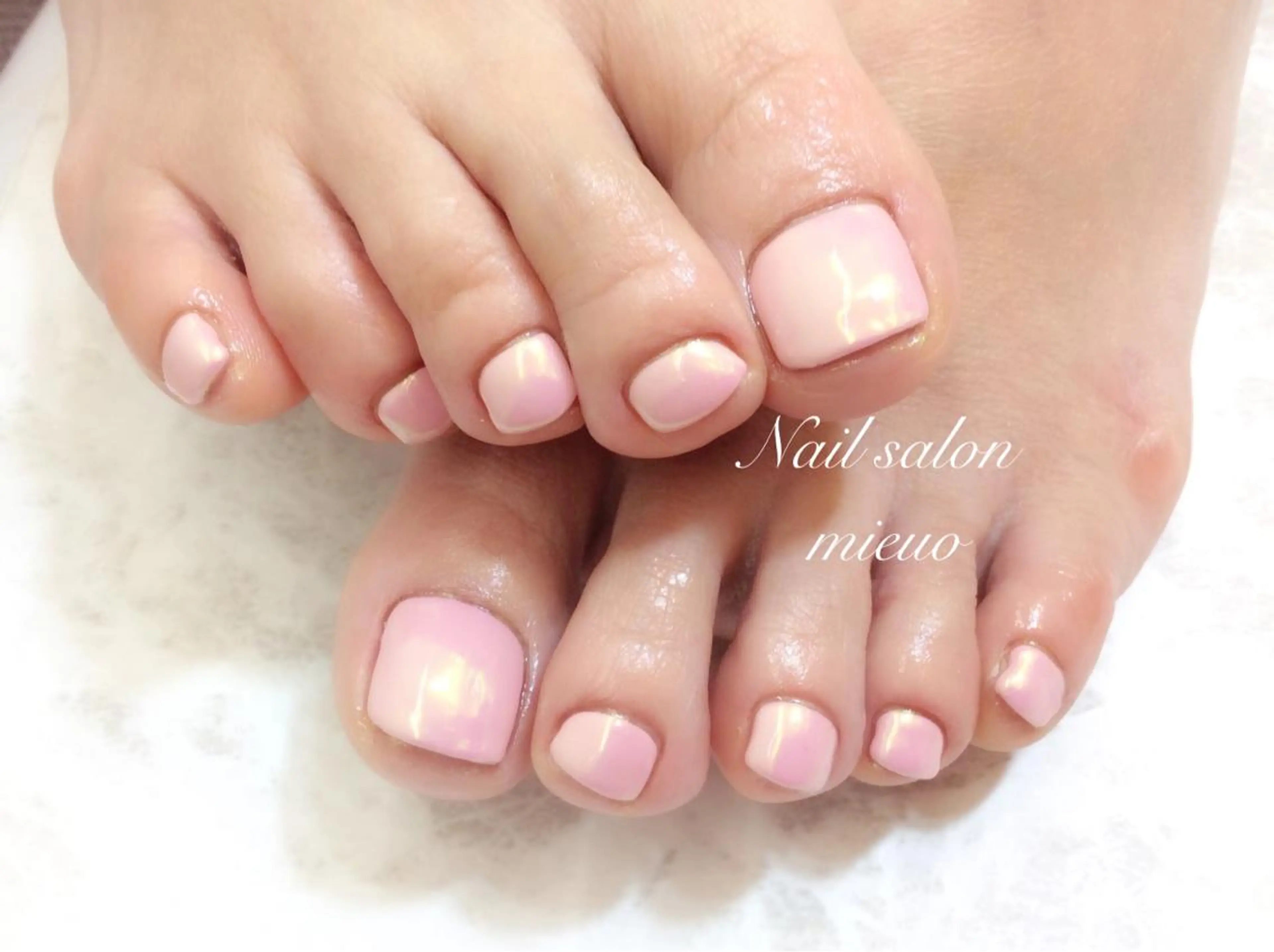 【初回ソフトジェルオフ無料】ミニも限定☆フットミラーネイル¥6780<60分>の写真