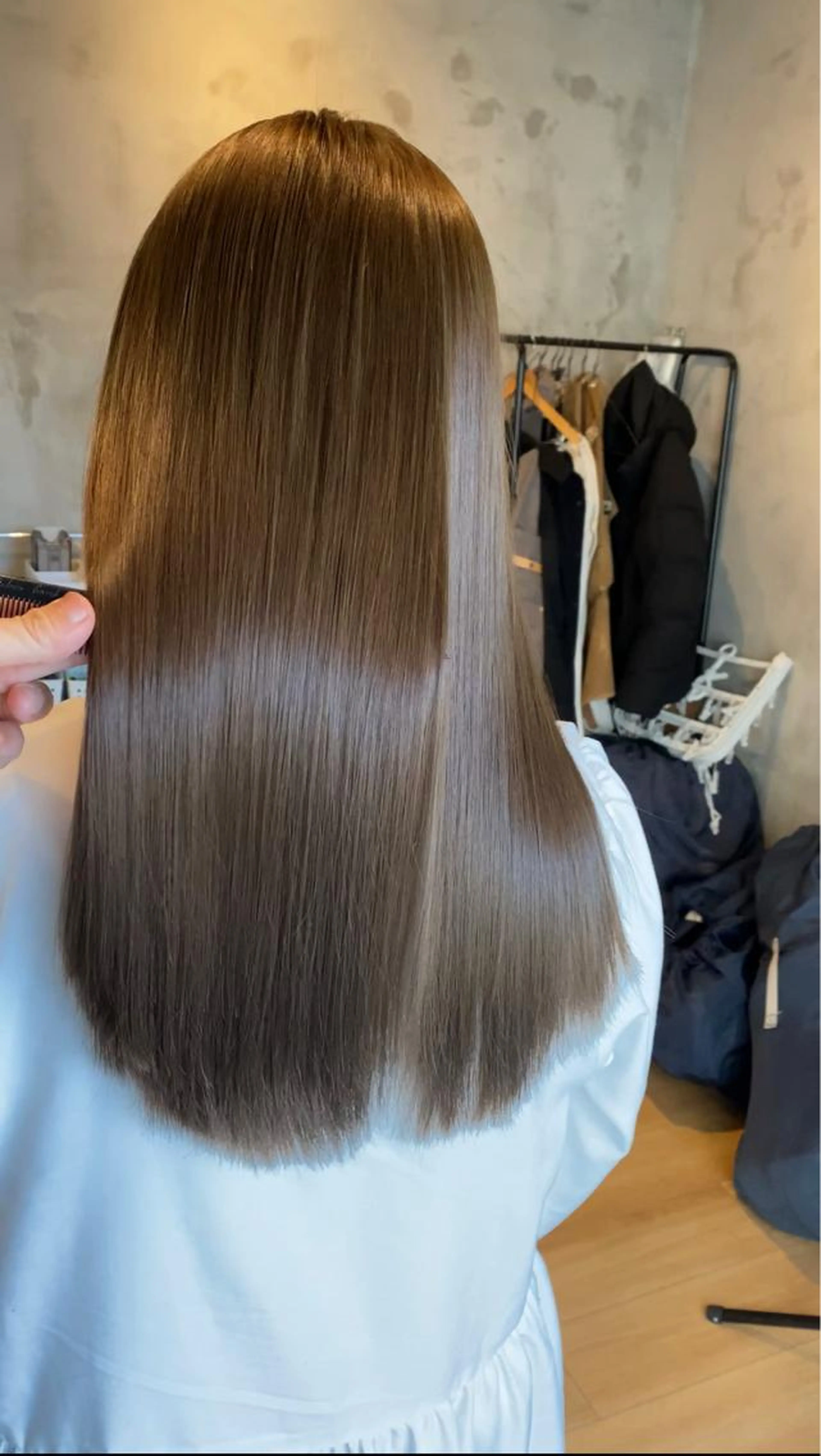 あなたの髪はトリートメントだけで本当に綺麗になりますか？【✨💕&高円寺のお客様💕✨】最高級縮毛矯正＋トリートメントの写真