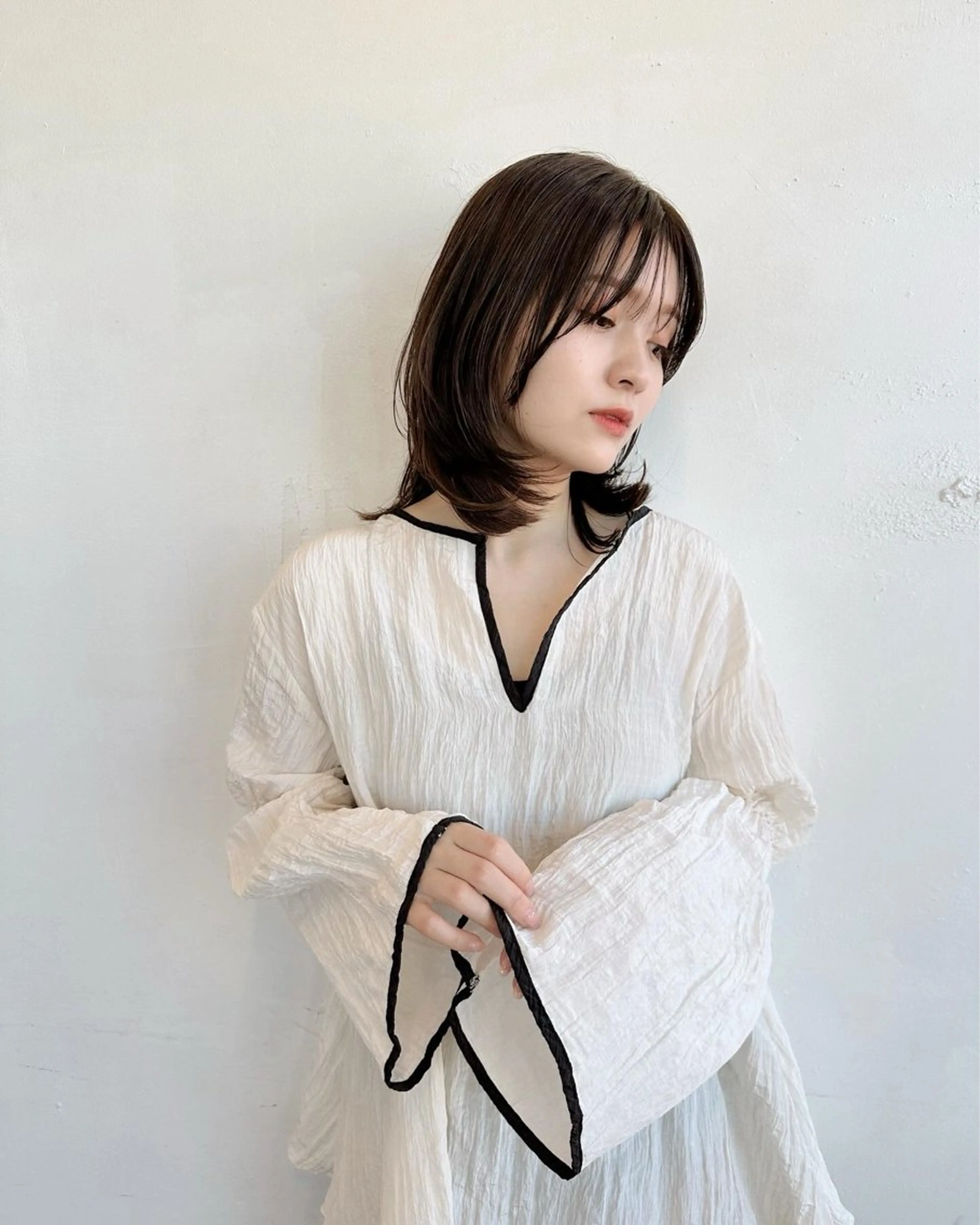 ミディアム 鎌倉 彩のヘアスタイル