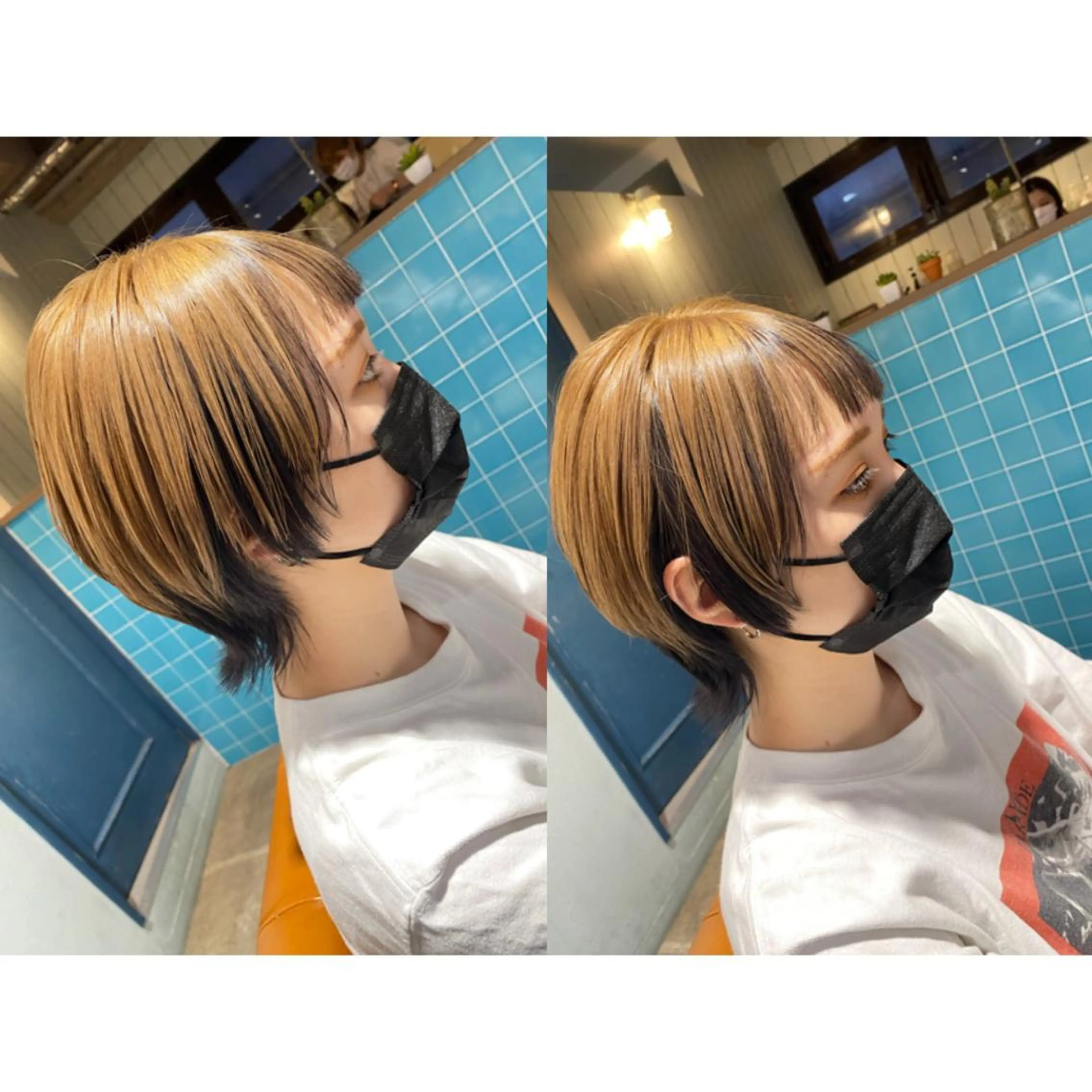 カラー カット ヘアカラー 🐻結んで可愛い hair EMI🐻のヘアスタイル