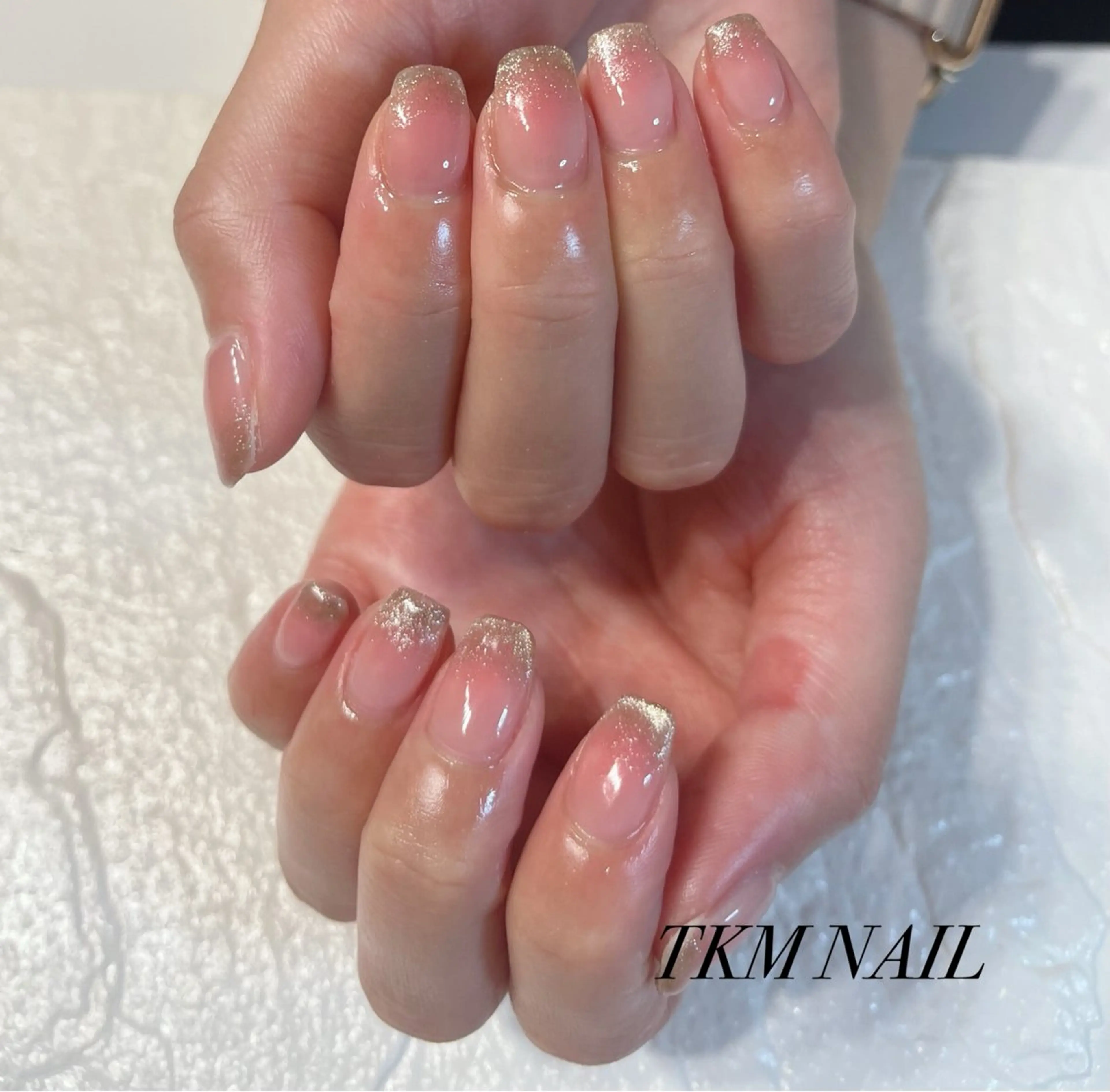ネイル チークネイル シンプルネイル ______ TKM  NAILのネイルデザイン