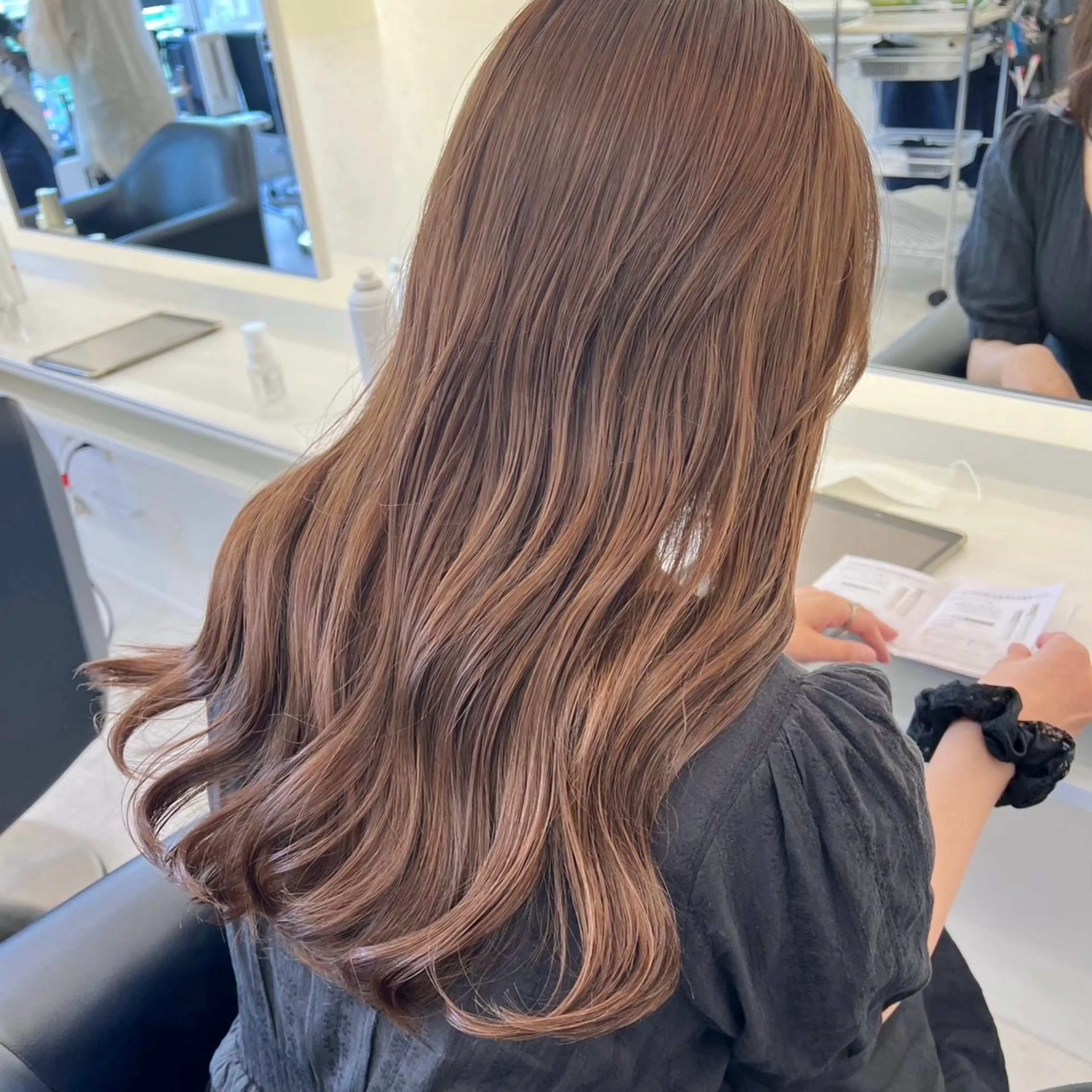 ロング カラー ParveMix 🩶🫧入江 香名のヘアスタイル