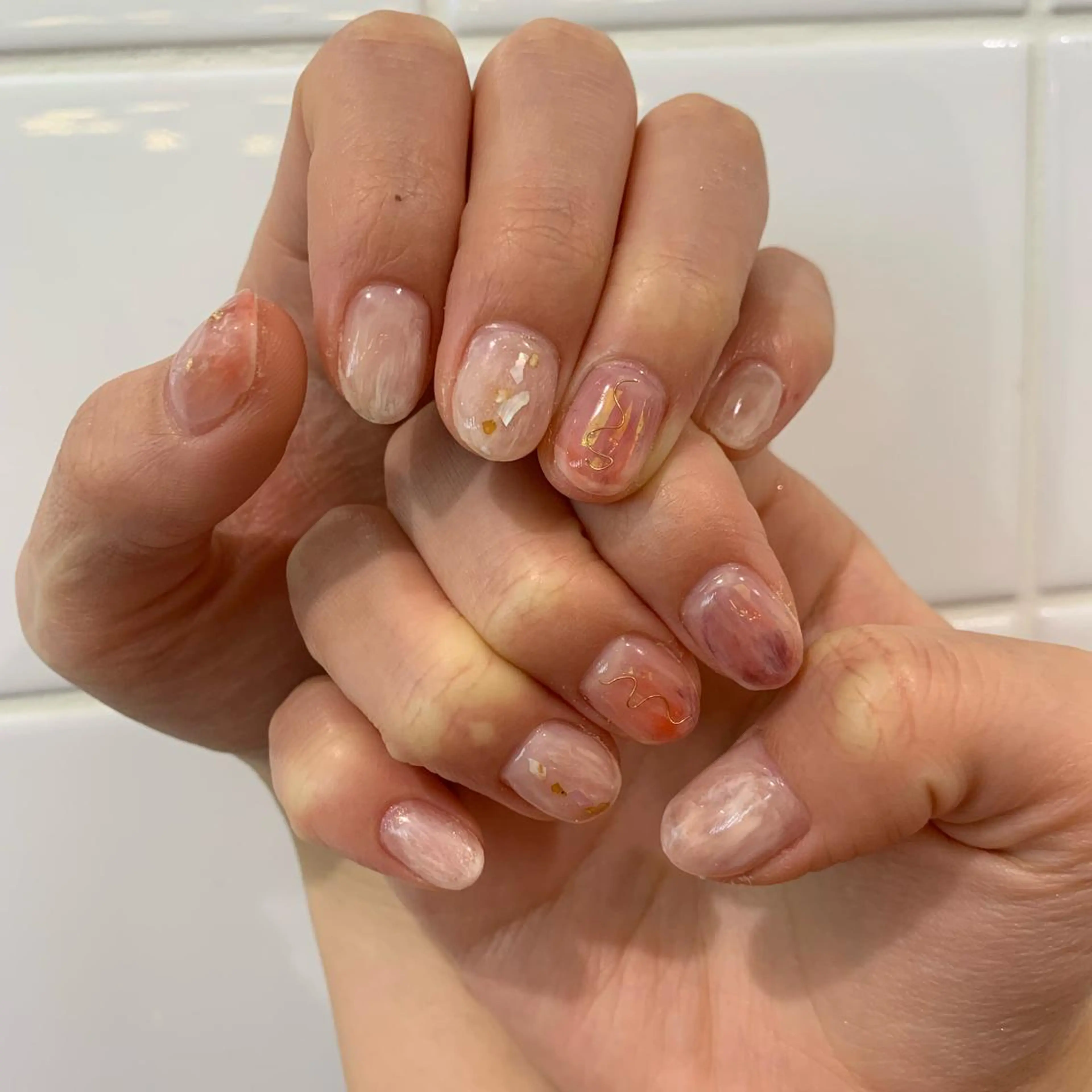 ネイル 【淡色color/ nail】maikoのネイルデザイン