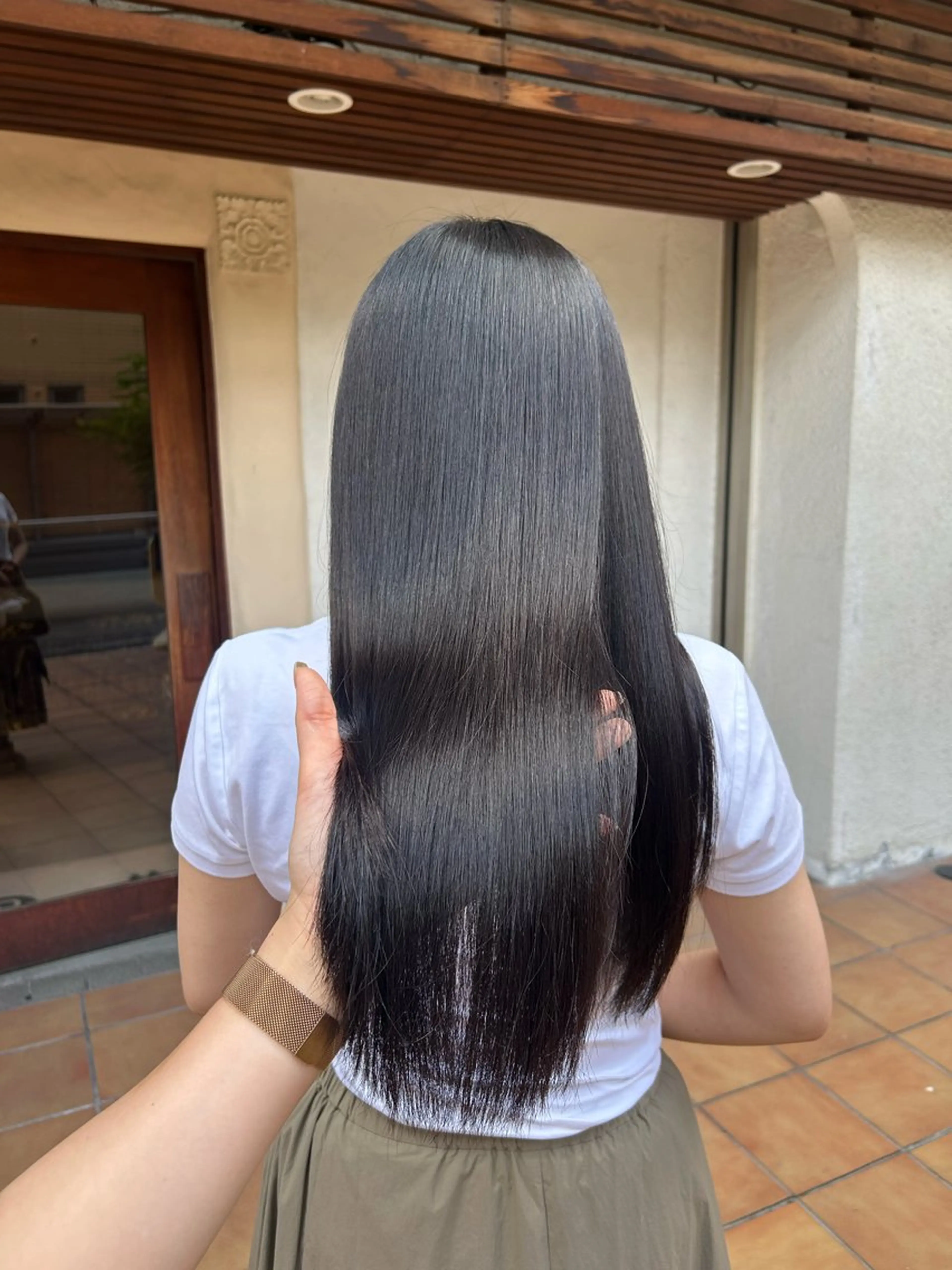 ロング カラー カット ヘアカラー トリートメント ヘッドスパ putri 川邉 優花のヘアスタイル