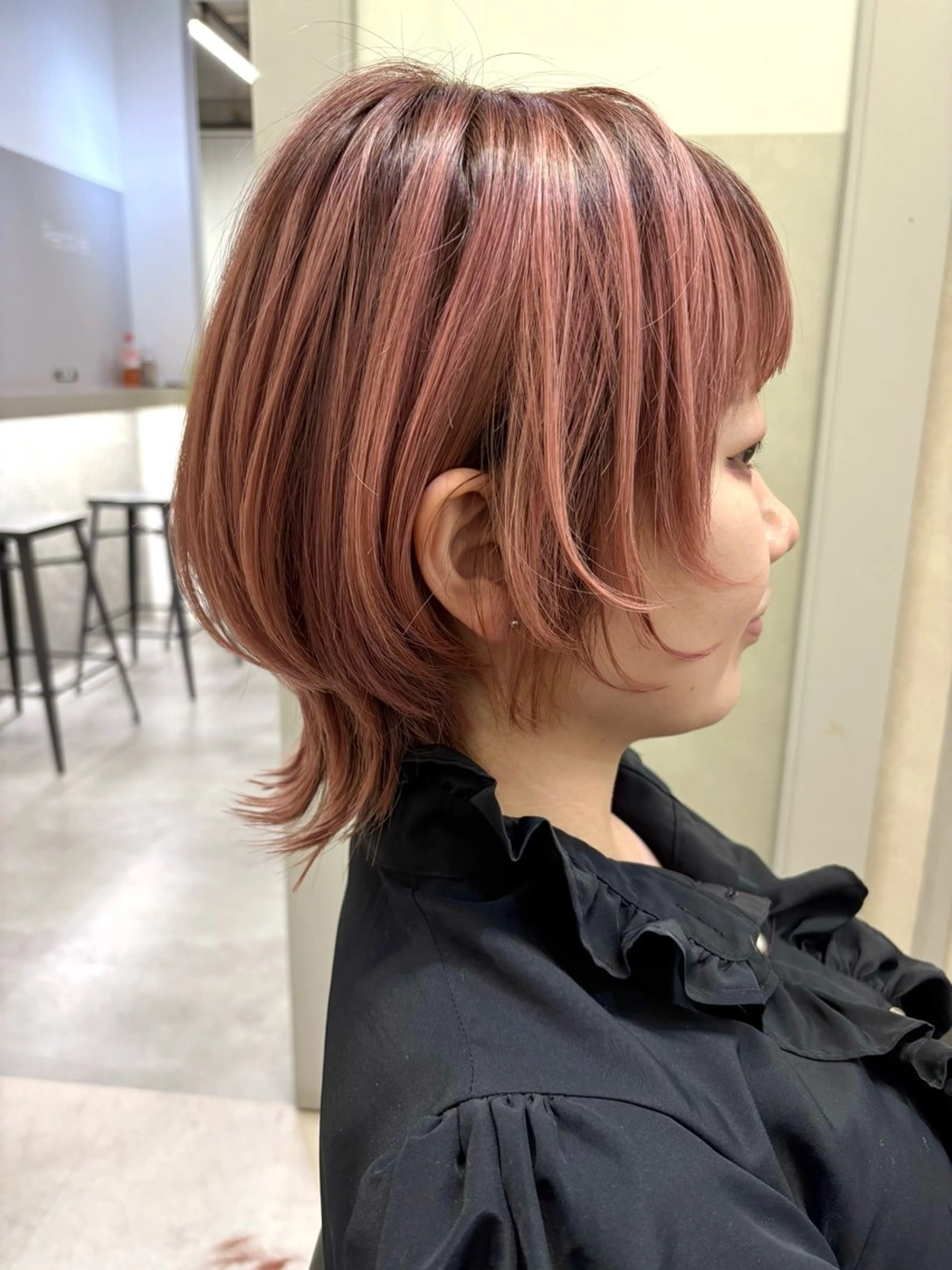 ショート ウルフカット Libre×Reco所属・Libre 西野圭一のヘアスタイル