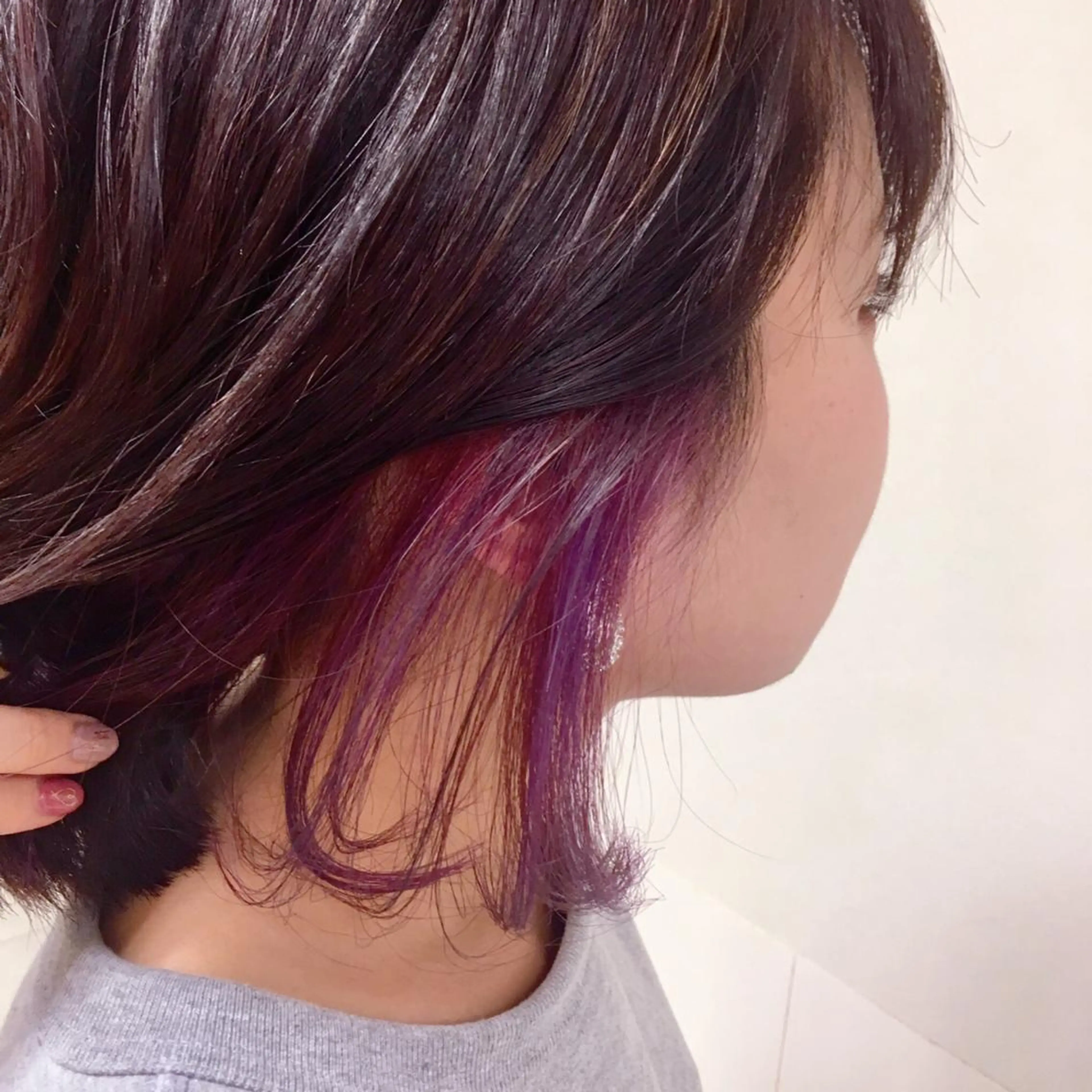 ミディアム カラー ヘアアレンジ カット ヘアカラー 【Sweep】おじま のぞみのヘアスタイル
