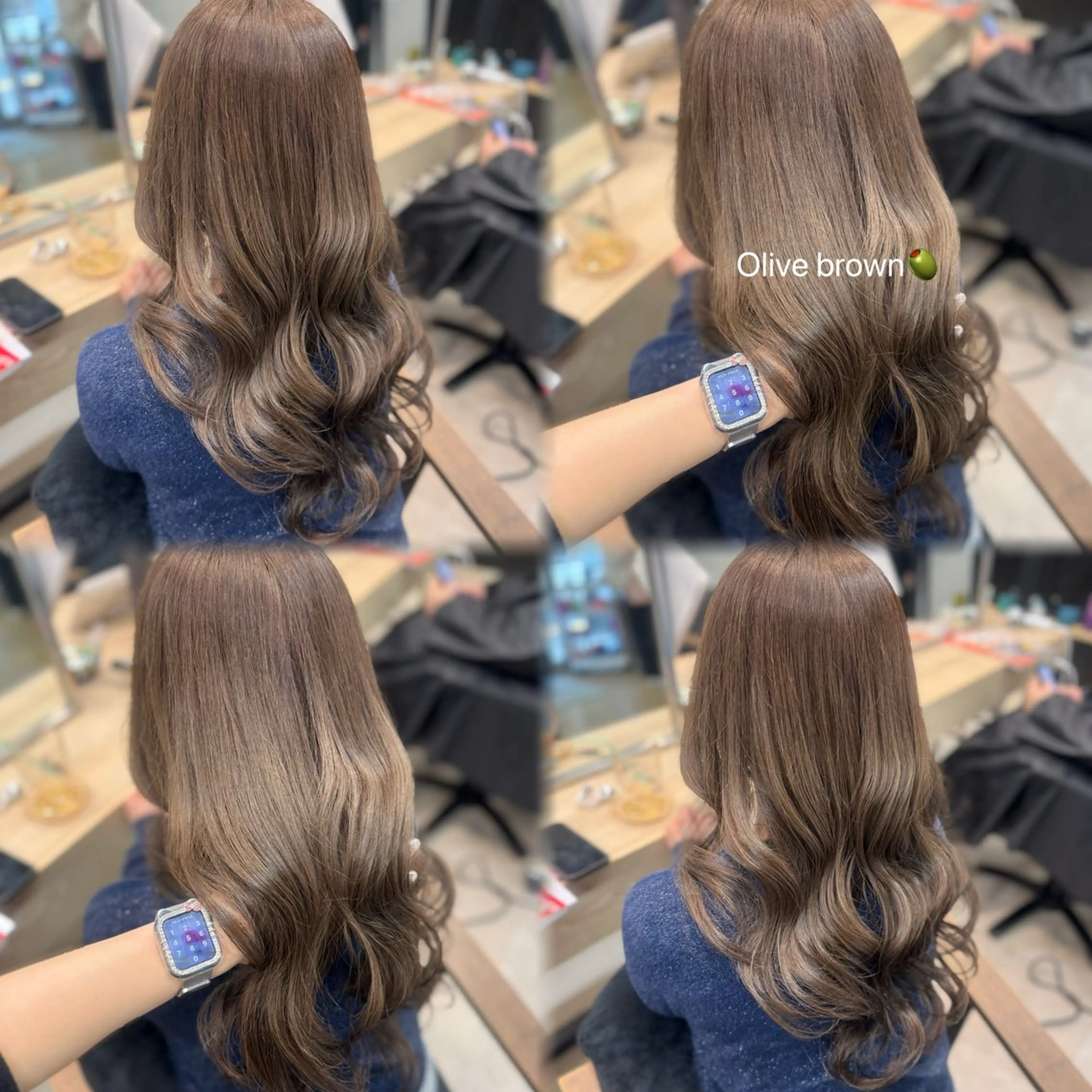 ロング カラー 透明感カラー ヘアカラー ハイトーン/艶カラー /ケアブリーチ/香音のヘアスタイル