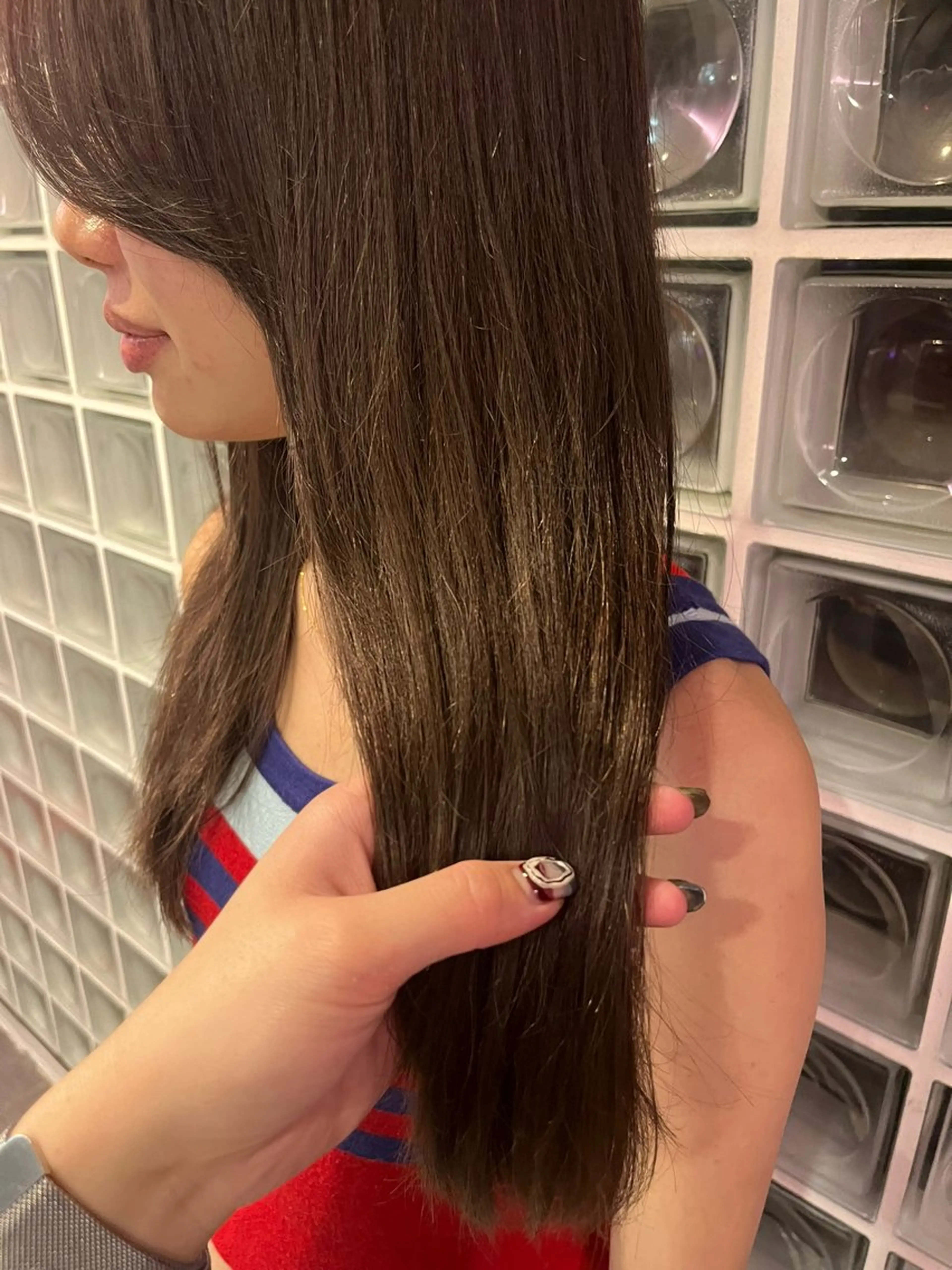 カラー 縮毛矯正/くすみカラ ーayukaのヘアスタイル