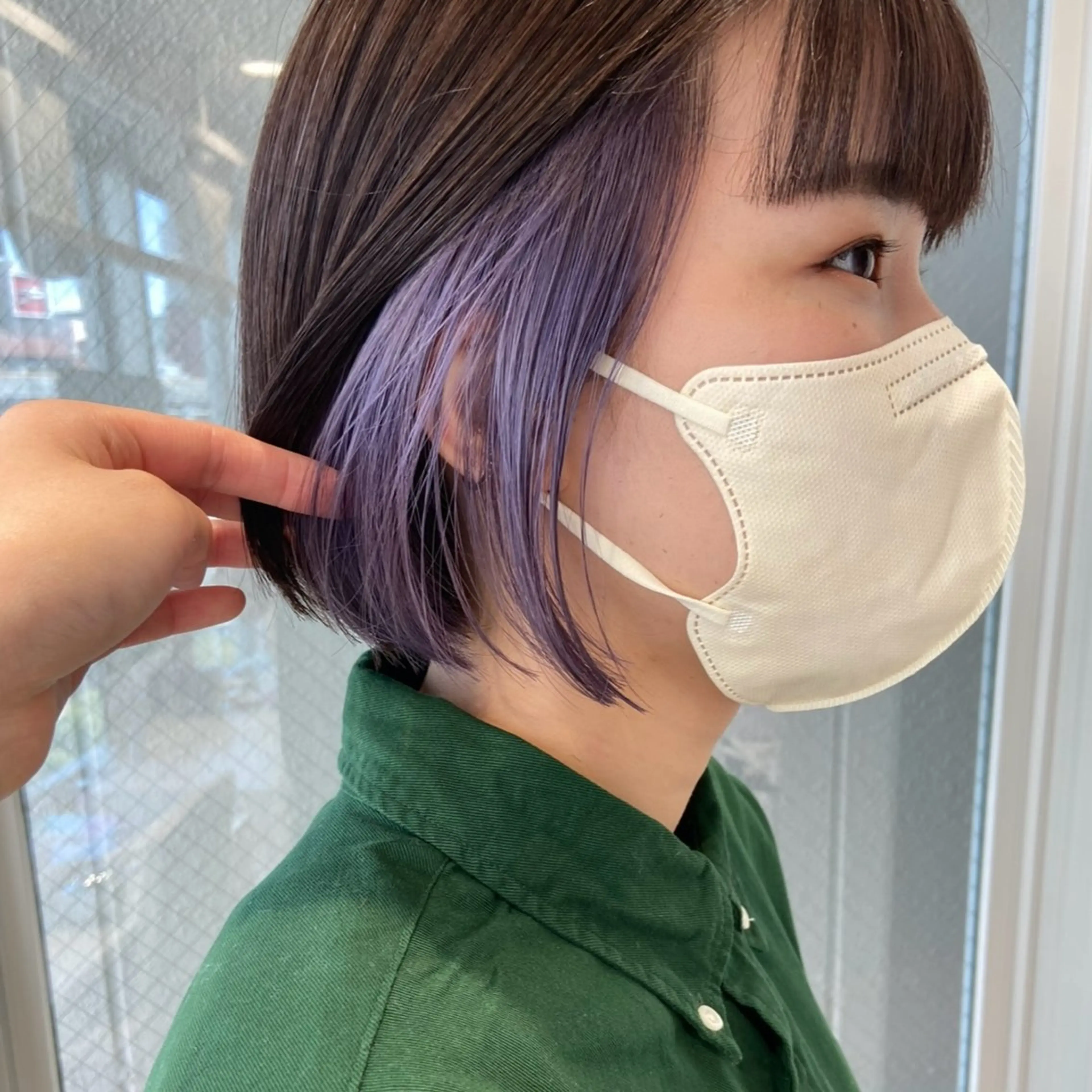 ショート カラー カット ヘアカラー レイヤーカット⭐️ インナー桑原 日花理のヘアスタイル