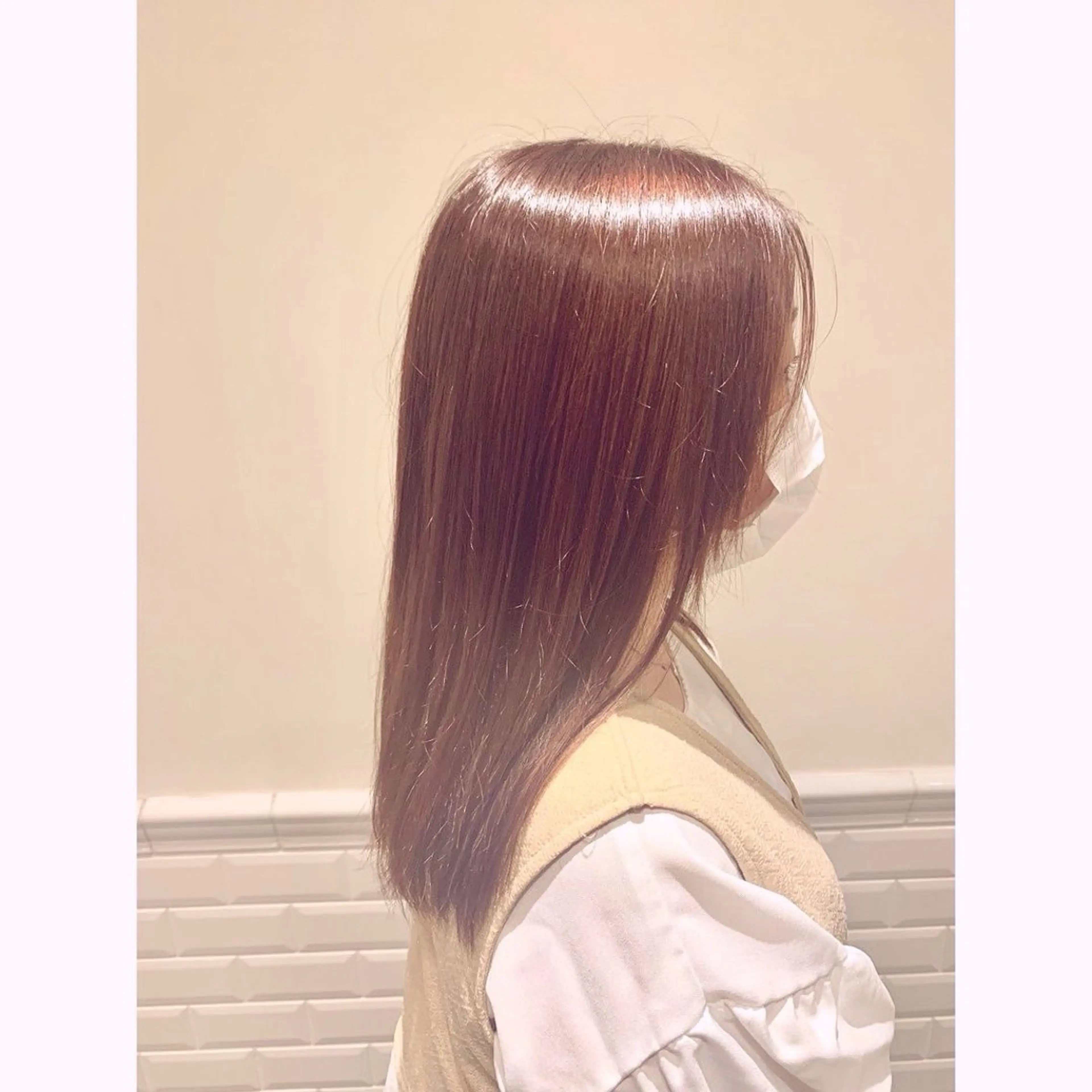 セミロング カラー 古澤 由紀子のヘアスタイル