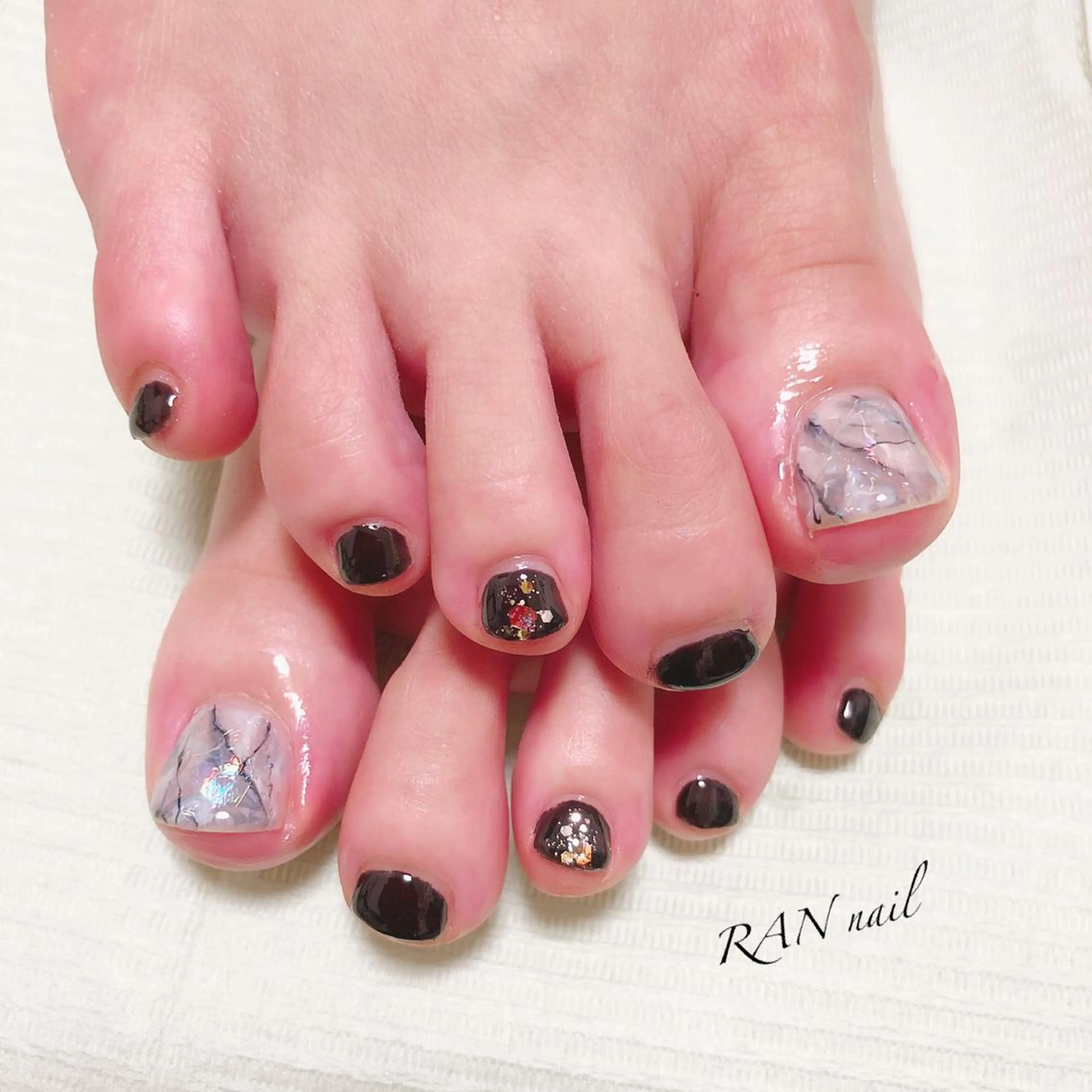 ネイル ホワイト RAN nail 〜ランネイル〜所属・RAN nailのネイルデザイン