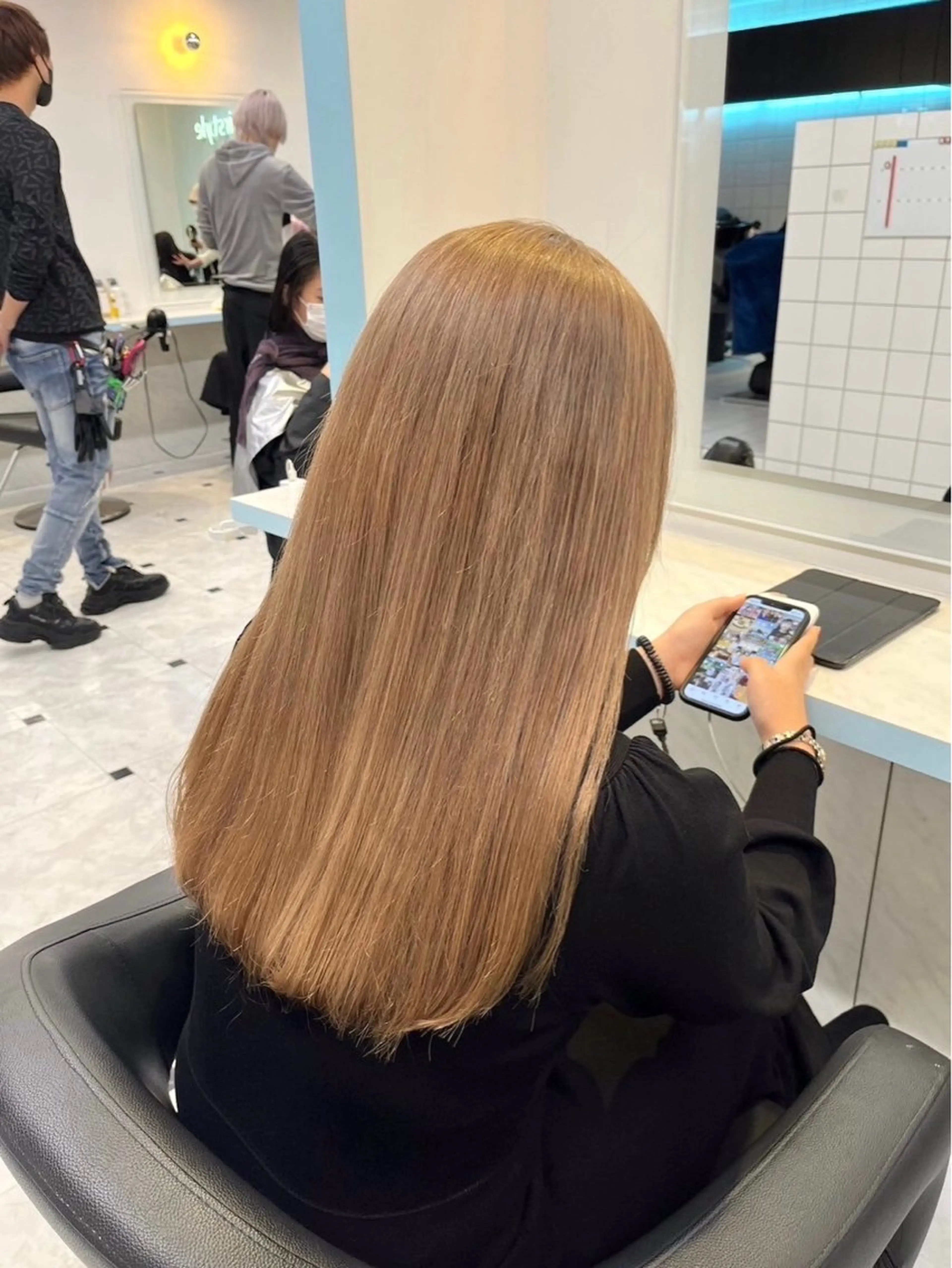 【🍯ミニモ限定🍯】トレンドワンカラー➕酸熱トリートメントの写真