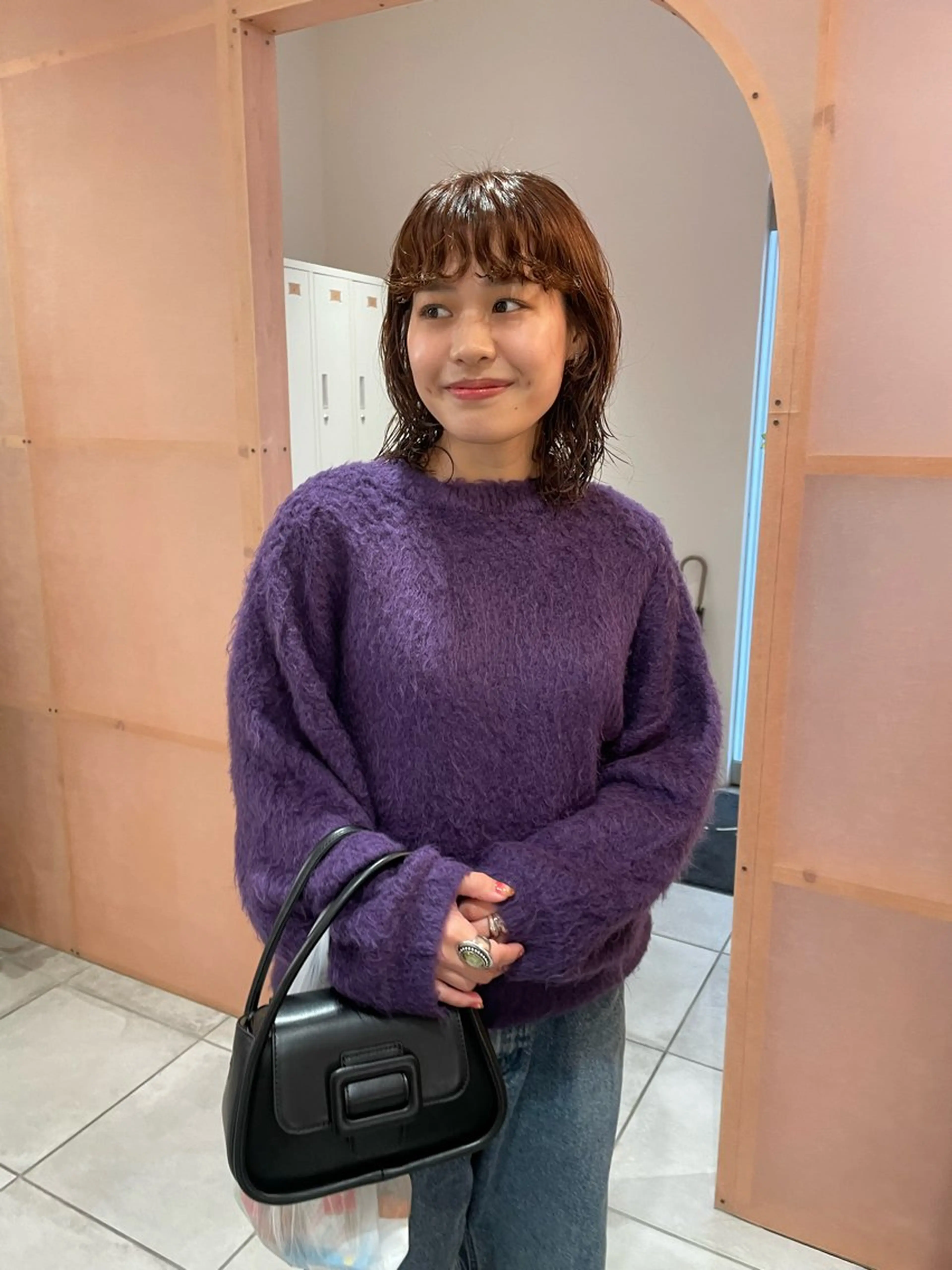 ミディアム パーマ 前原  千尋のヘアスタイル