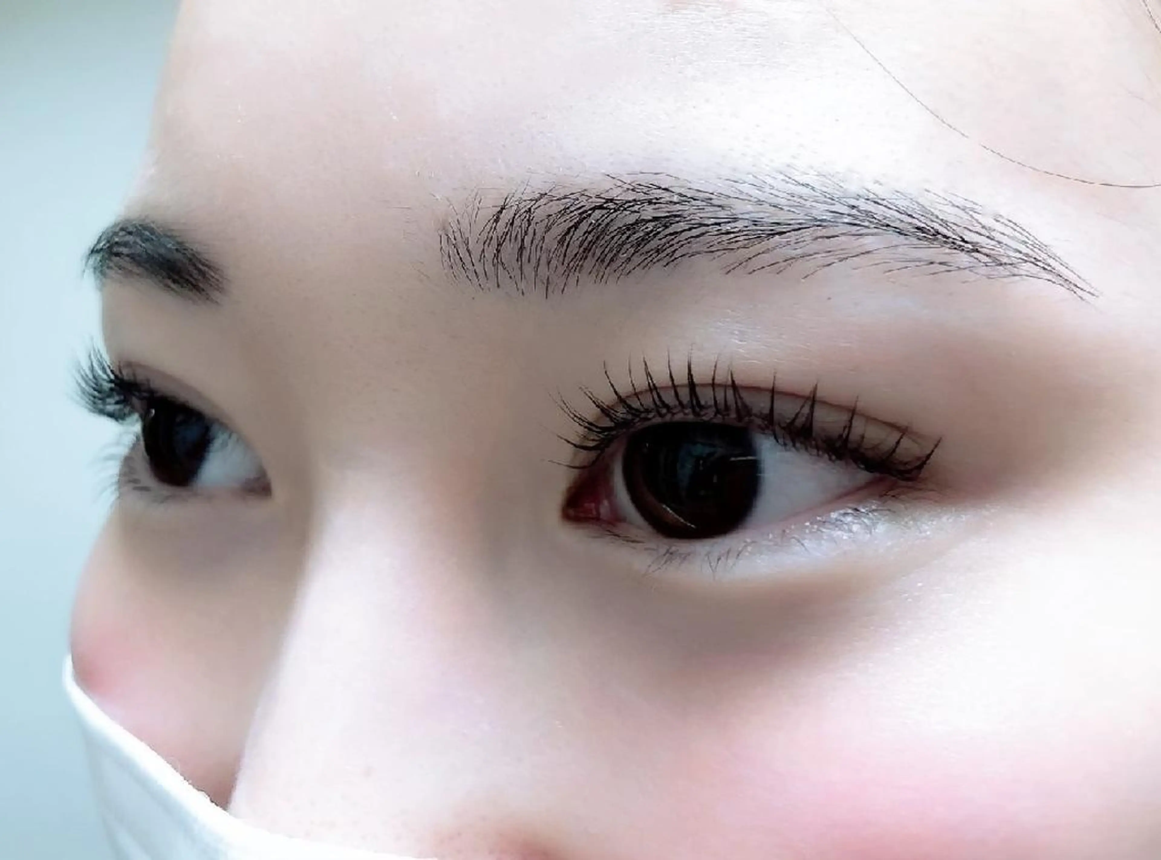 マツエク・マツパ 付け放題 フラットラッシュ ナチュラル まつげパーマ 下まつげエクステ マツパ 吉岡 ゆうなのマツエク・マツパデザイン