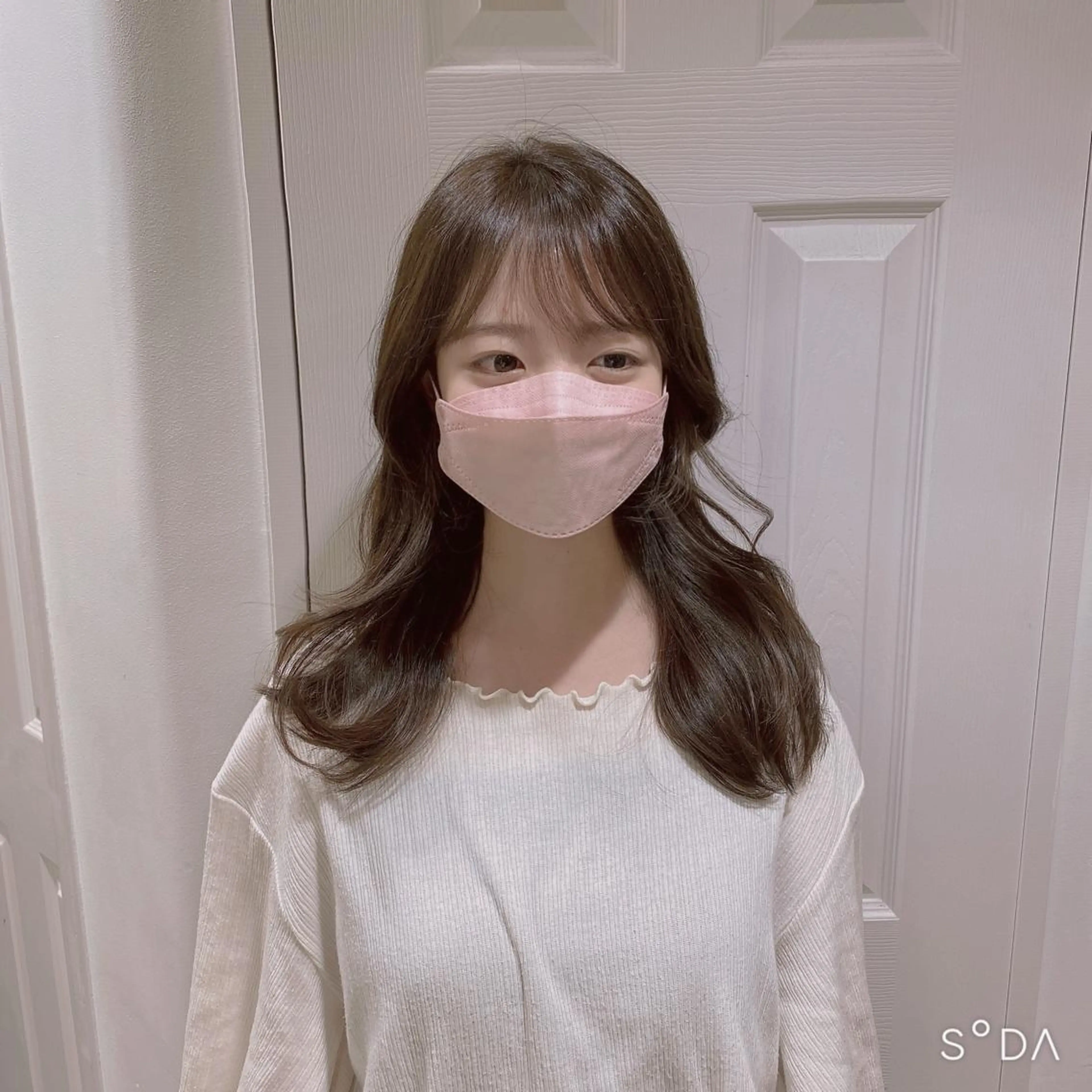 セミロング パーソナルカラー lapiax阿部のヘアスタイル