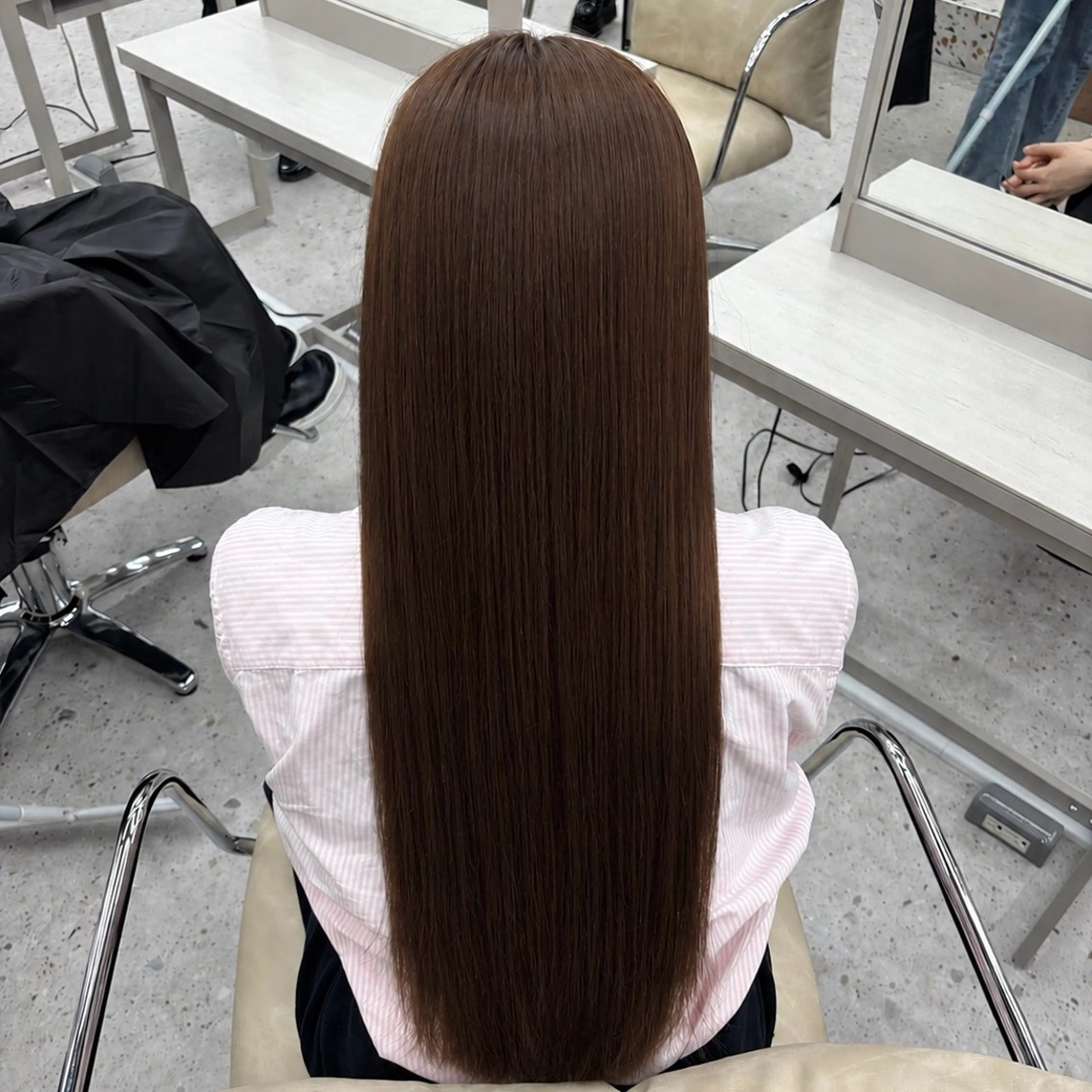 ロング カラー ブラウンカラー チョコレートブラウン 透明感カラー 韓国風ヘア ロング ヘアカラー haru/COCO /大宮/カラーのヘアスタイル