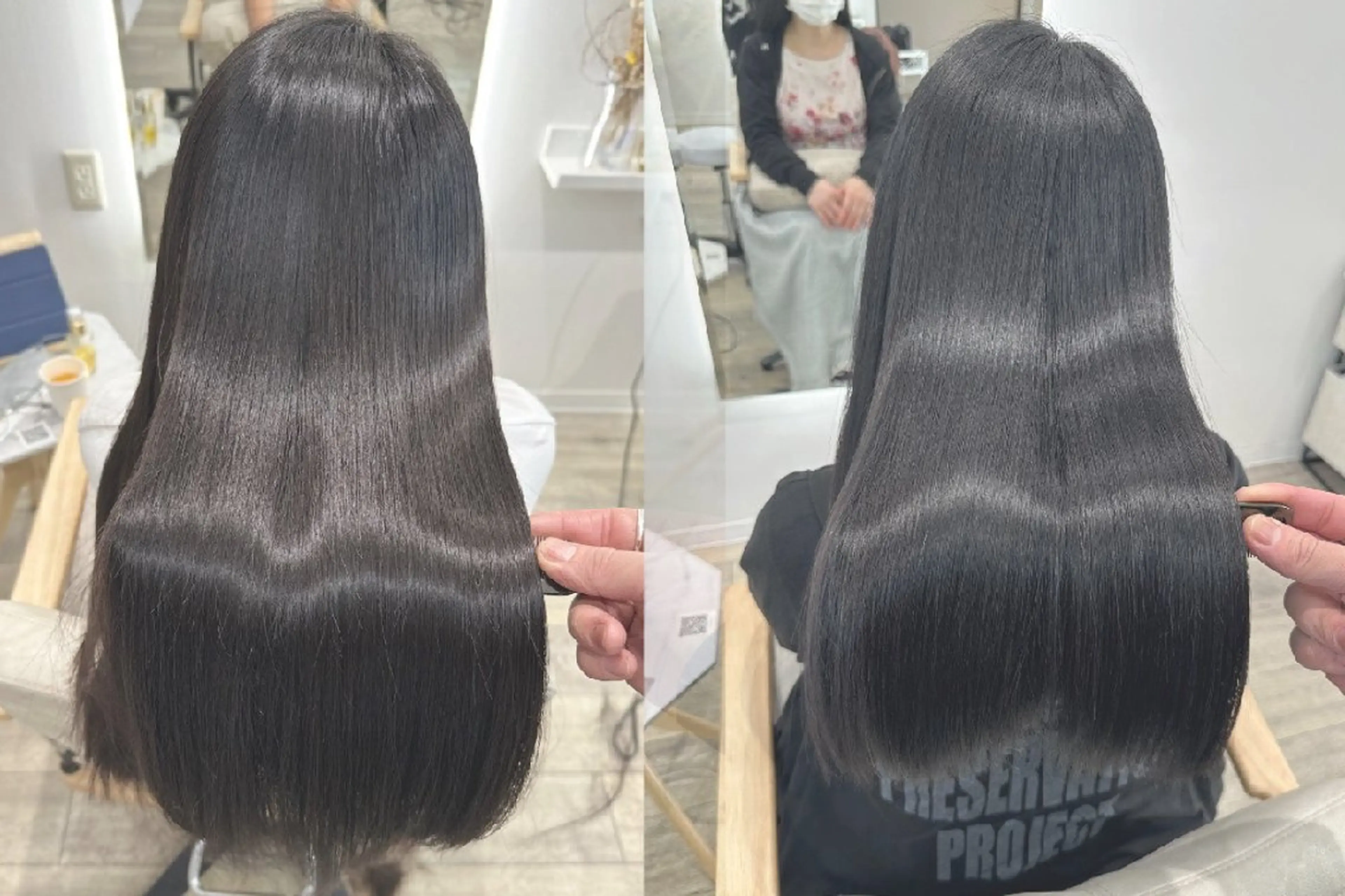 【ミニモ限定✨】カット+ケアカラー+最高級髪質改善✨ダメージ補強トリートメントの写真