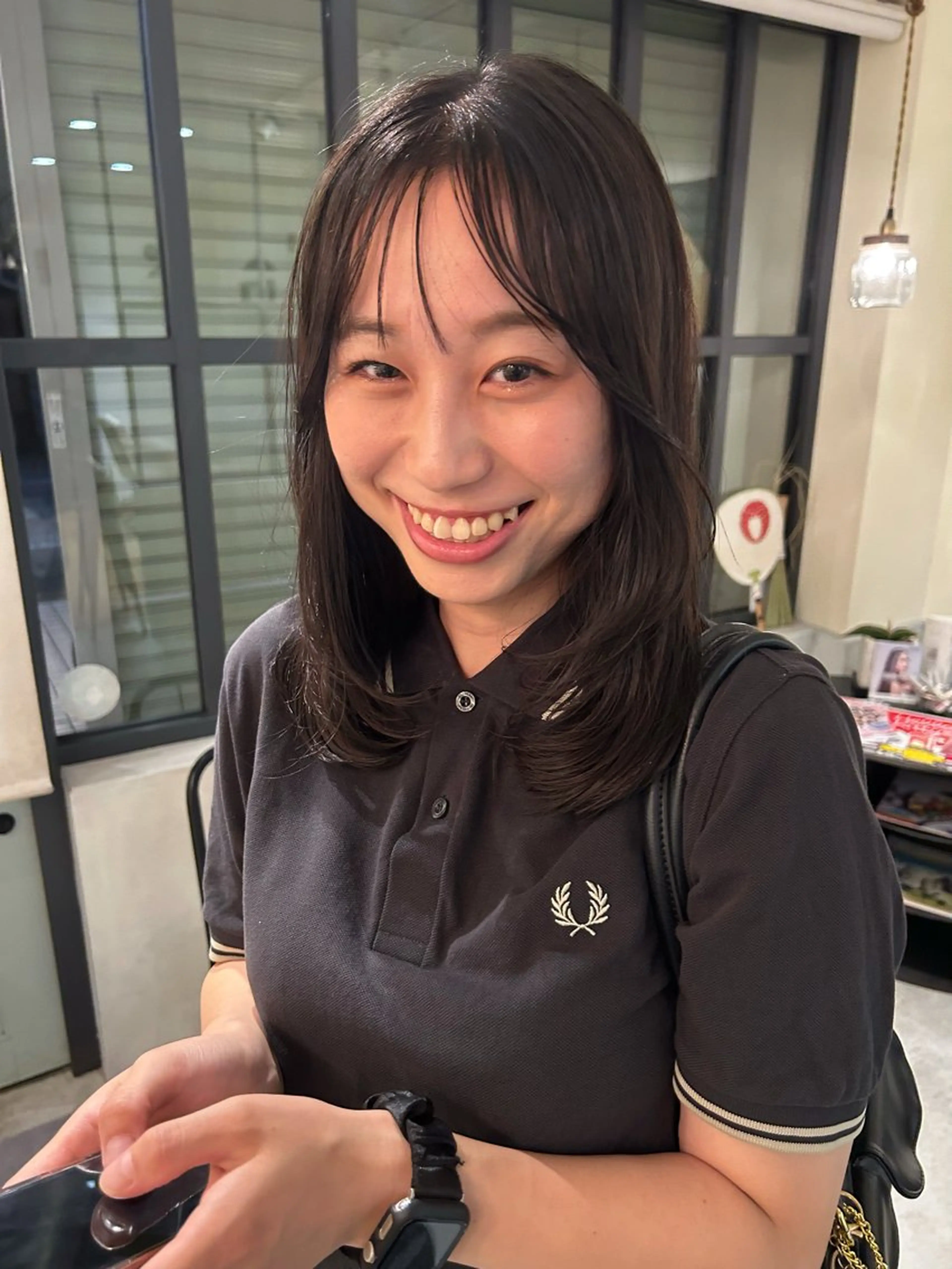 ミディアム レイヤーカット RAMIPASS ladies&gentlemen所属・透明感カラー/ミヤタ ヒビキのヘアスタイル