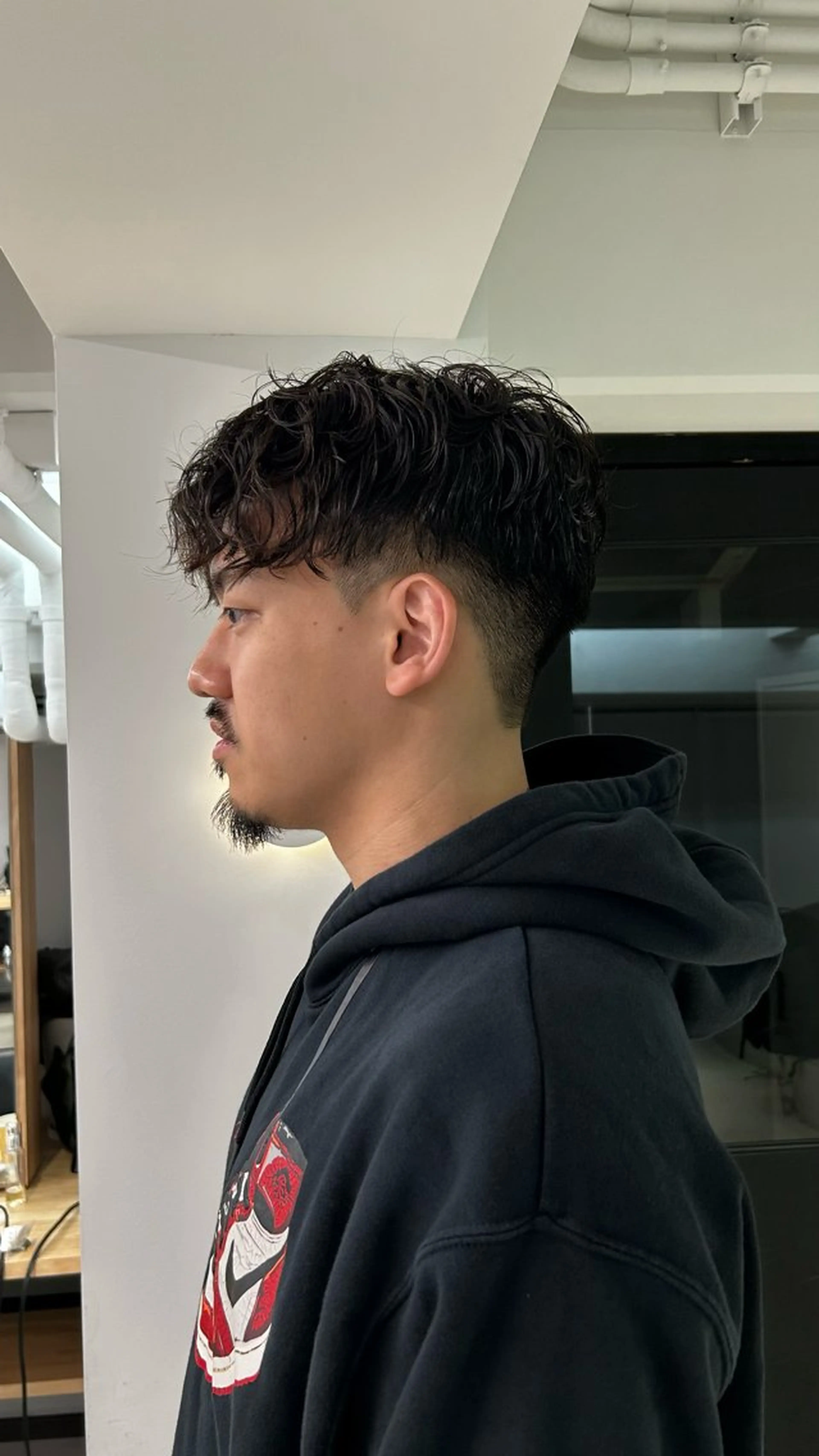 パーマ メンズ カット パーマ トリートメント ショートカット/ ベージュ/moekaのヘアスタイル