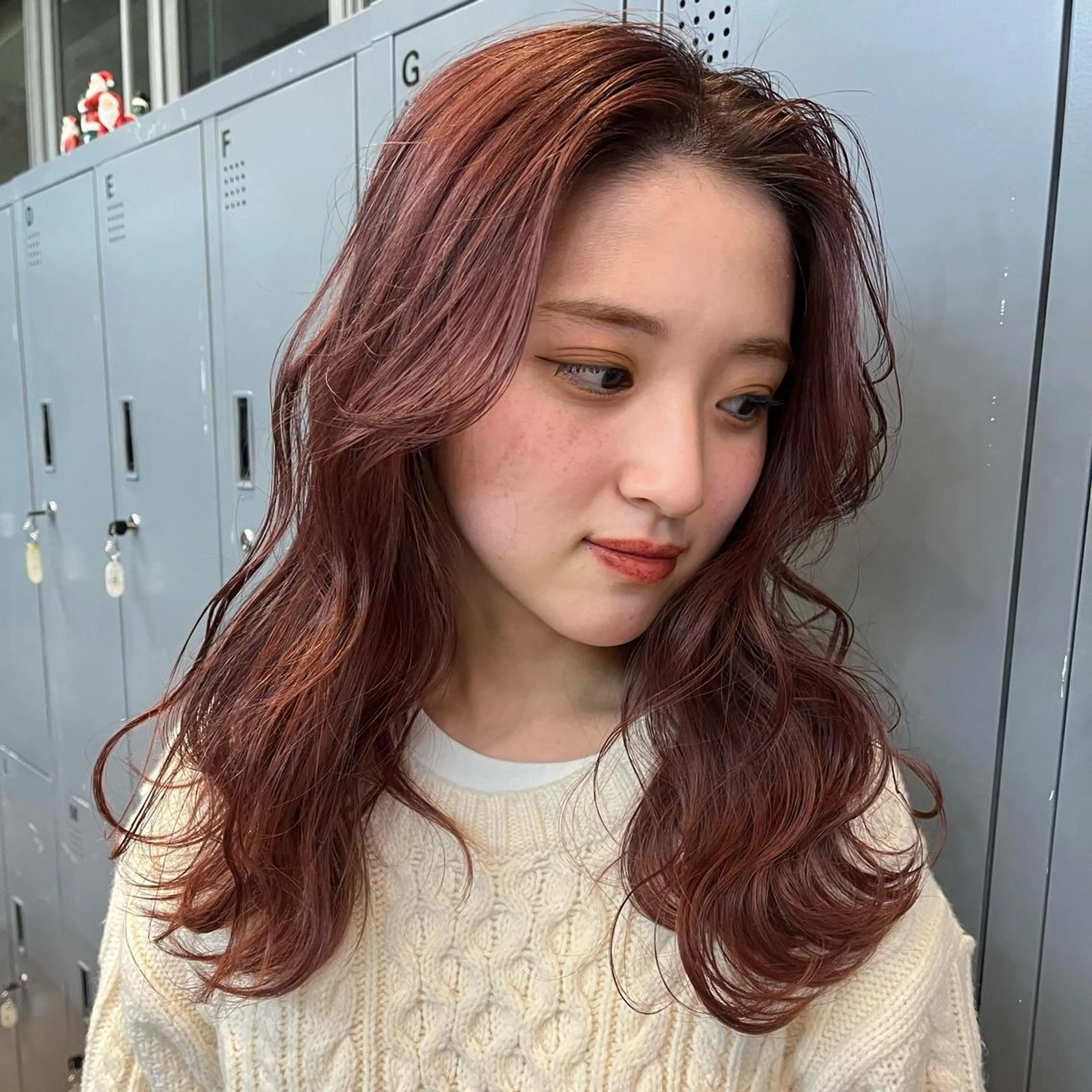 ロング カラー ブラウンカラー ピンクカラー ピンクブラウン ボブハイトーン🦖 デザインMAMIのヘアスタイル
