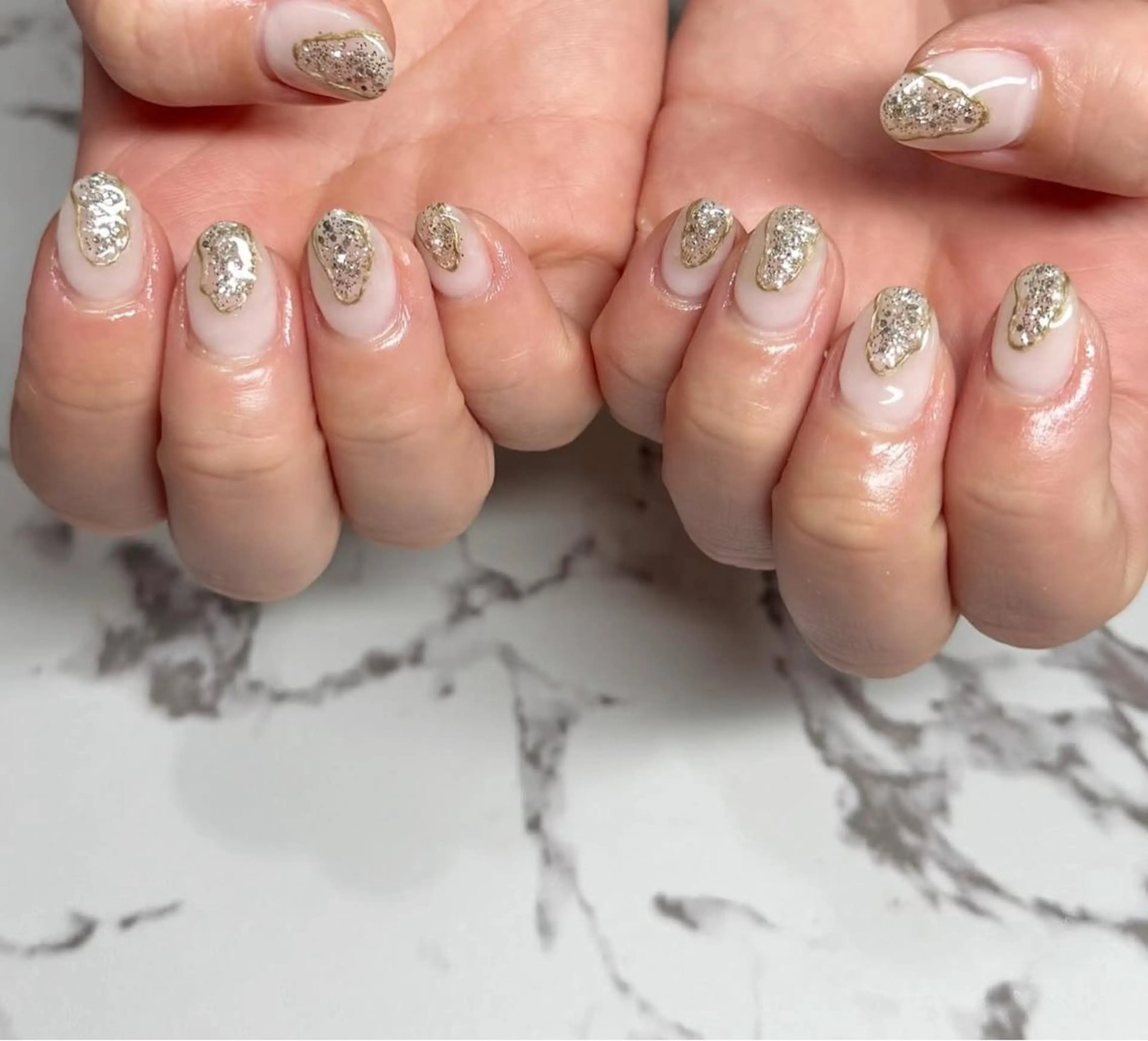 ネイル ニュアンスネイル ハンドネイル フットネイル Chitti yuuriのネイルデザイン