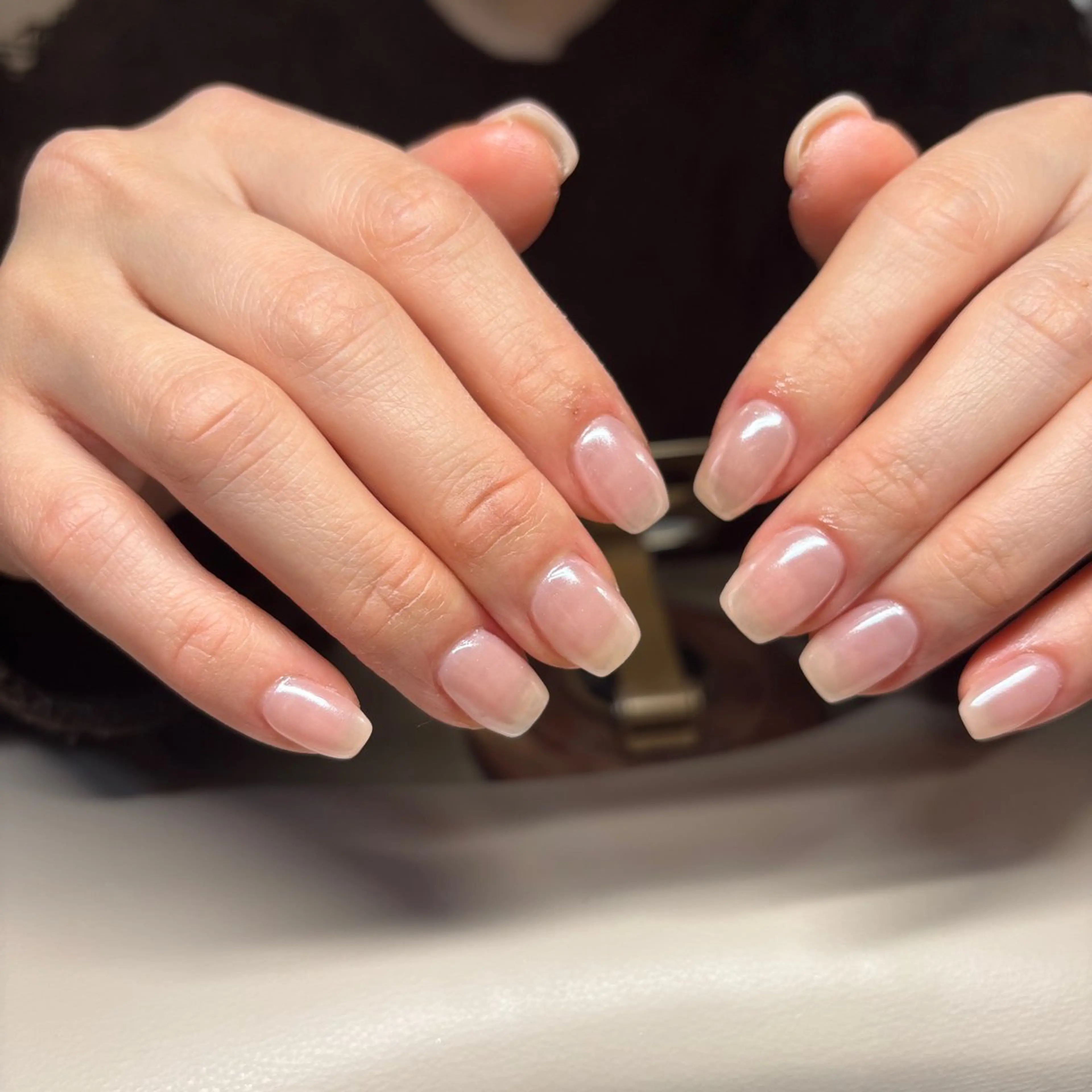 ネイル オーロラネイル ワンカラーネイル 33 nail salon 徳山里美のネイルデザイン
