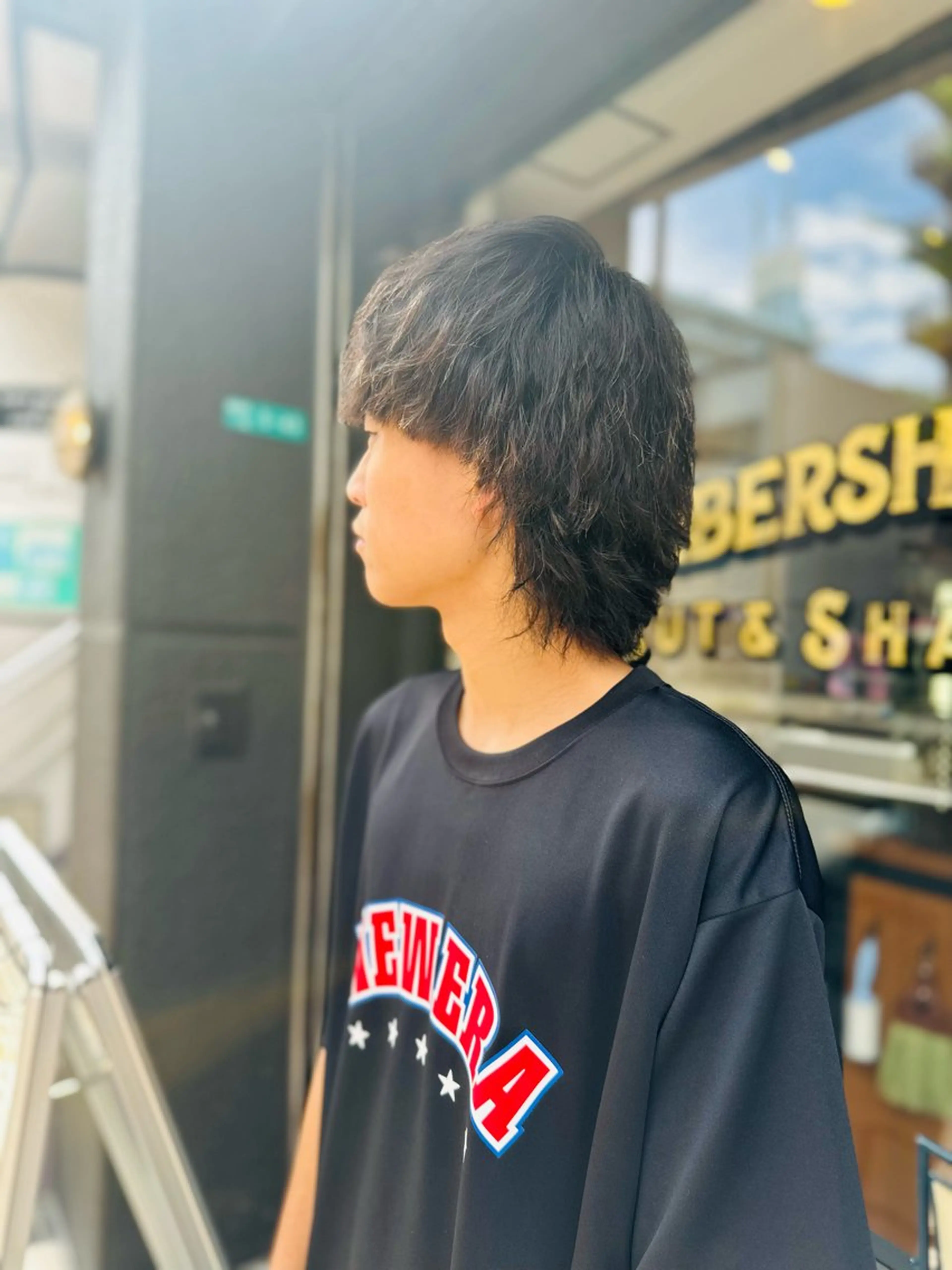 ショート メンズ マッシュ メンズウルフカット ウルフカット I-CON#blue所属・池袋/FADE /メンズカットのヘアスタイル