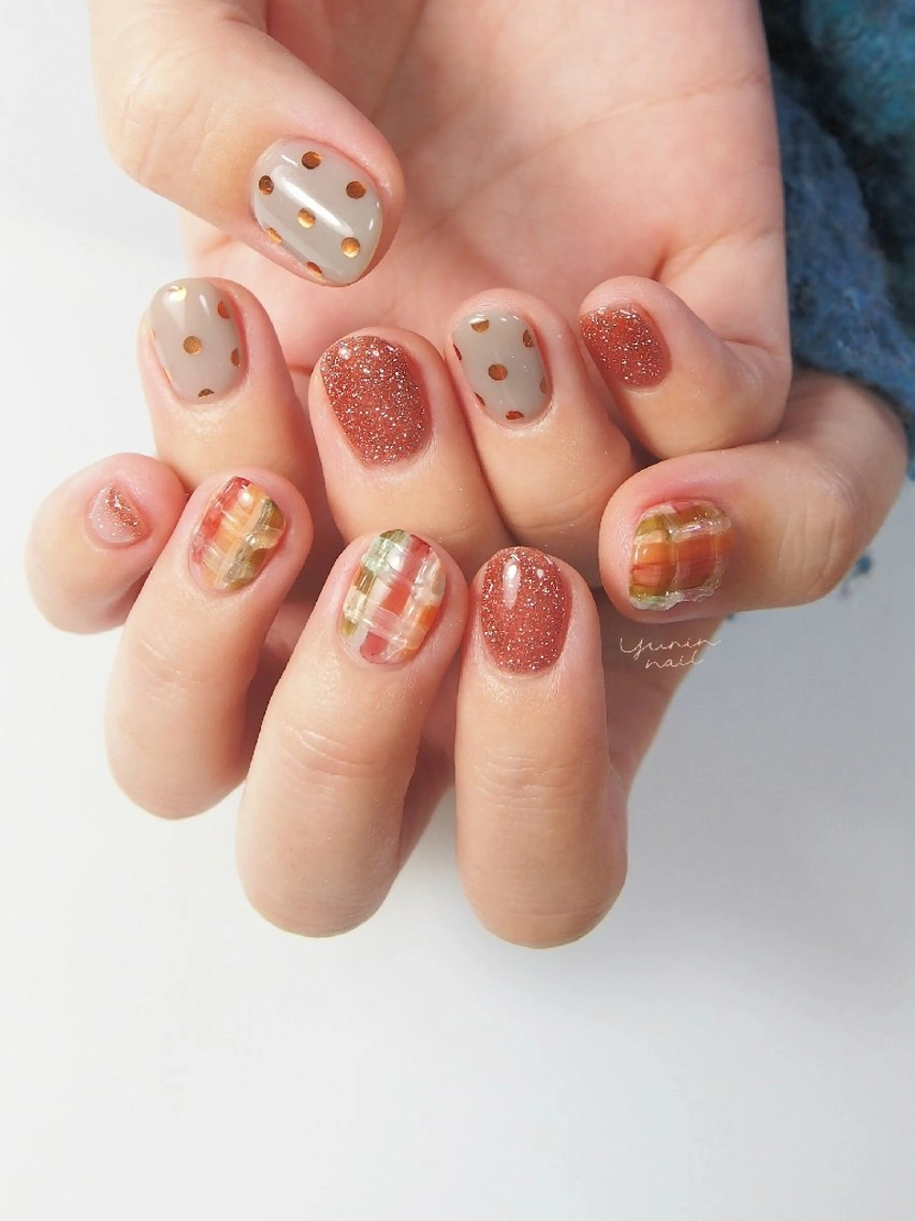 ネイル カジュアル ショートネイル ショートネイル専門 yurin nailのネイルデザイン