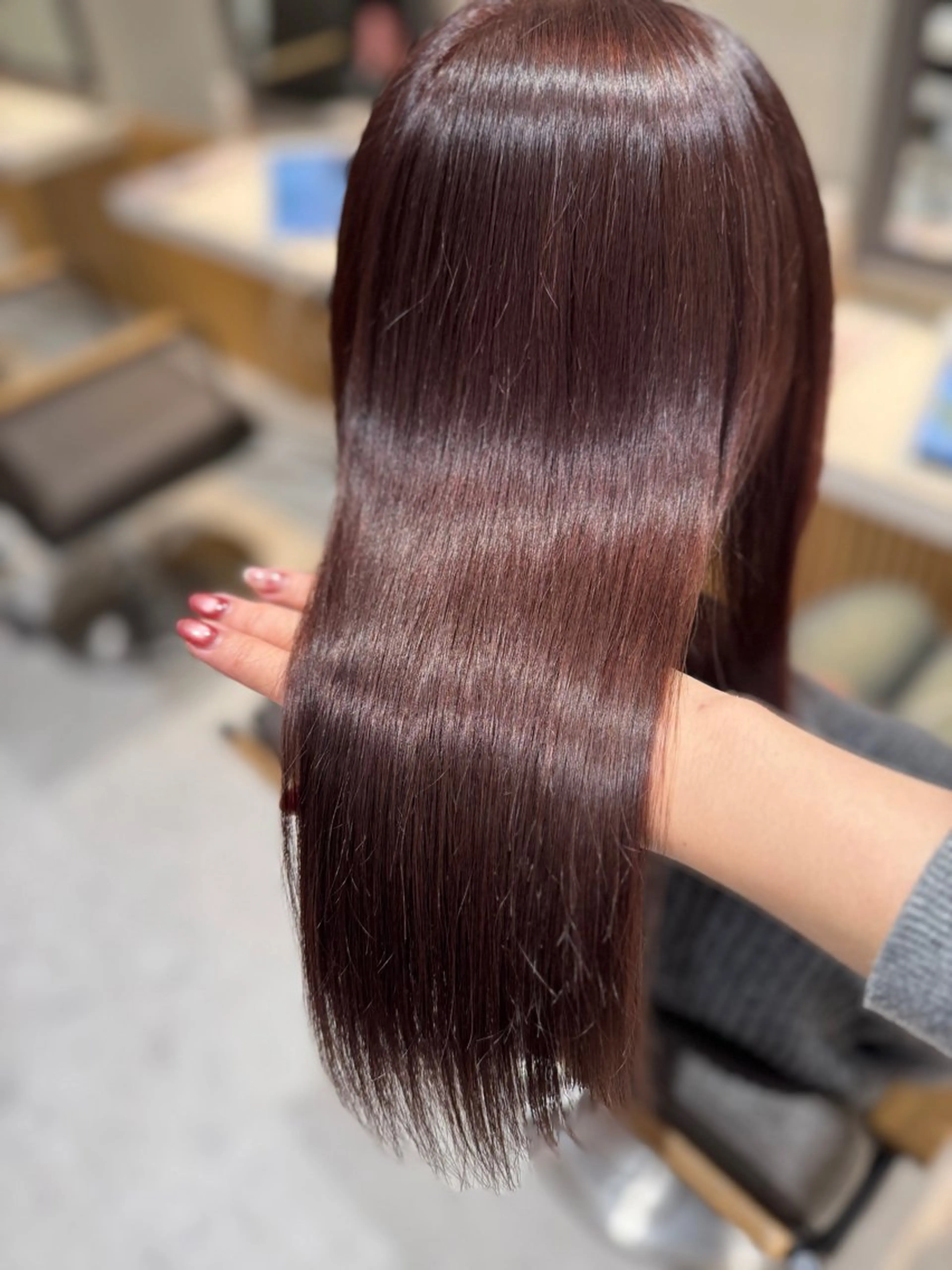 セミロング カラー ヘアセット お呼ばれ カチモリ/はるか🎀のヘアスタイル