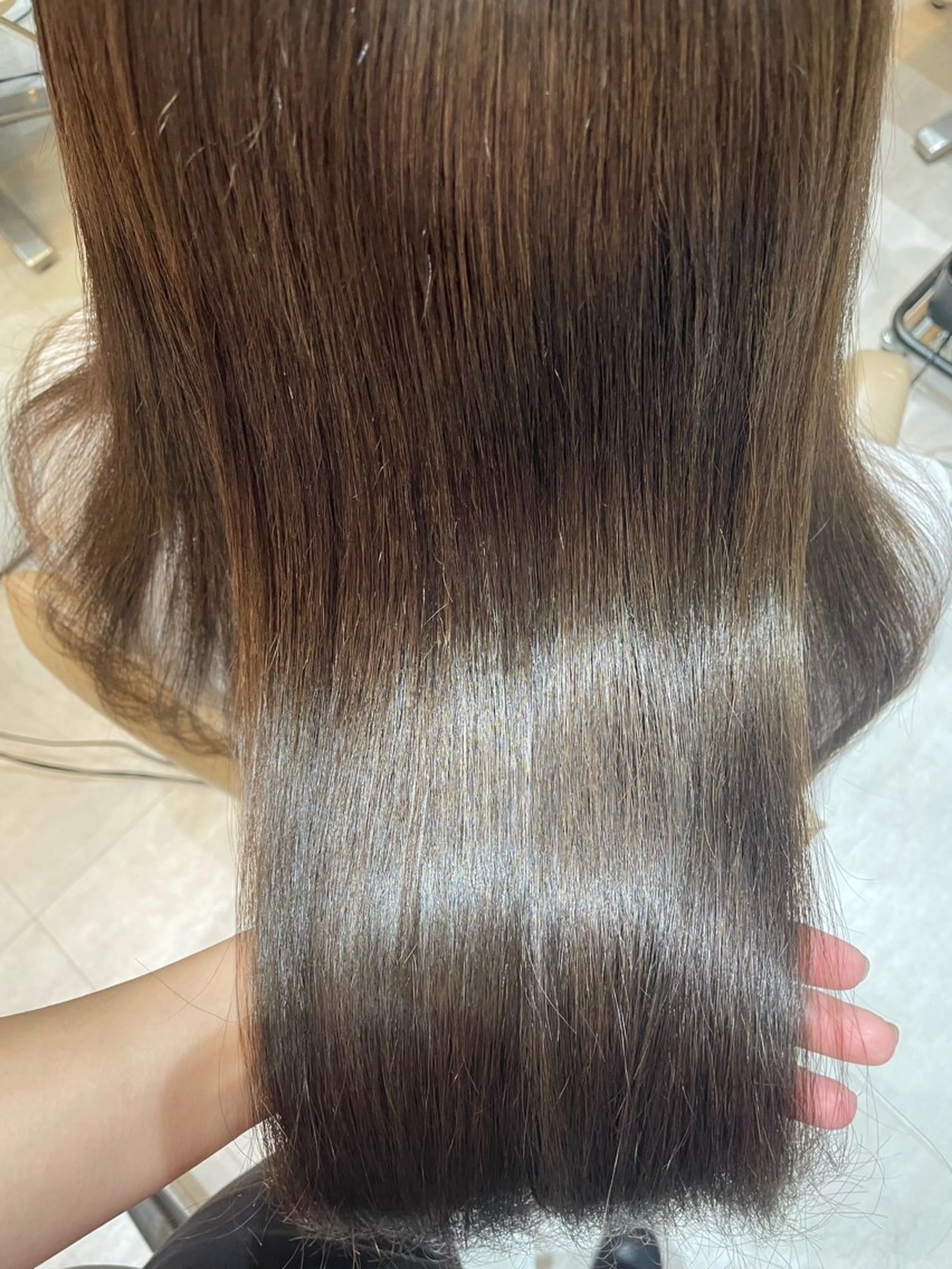 セミロング カラー 髪質改善 トリートメント ゆきのZina京都駅 ヘッドスパ/髪質改善のヘアスタイル