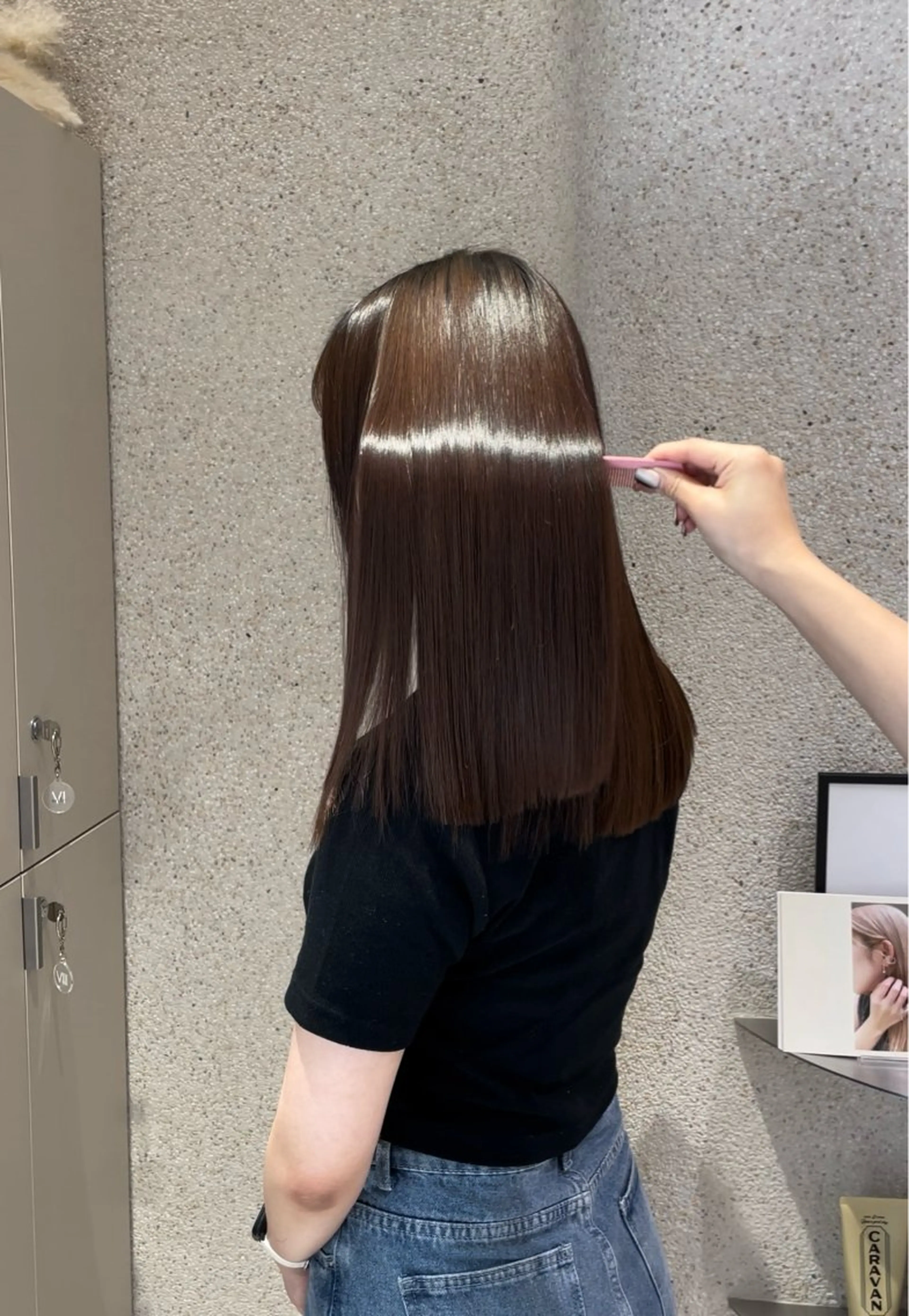 ✨髪質改善ストレート✨ケアトリートメント付きの写真