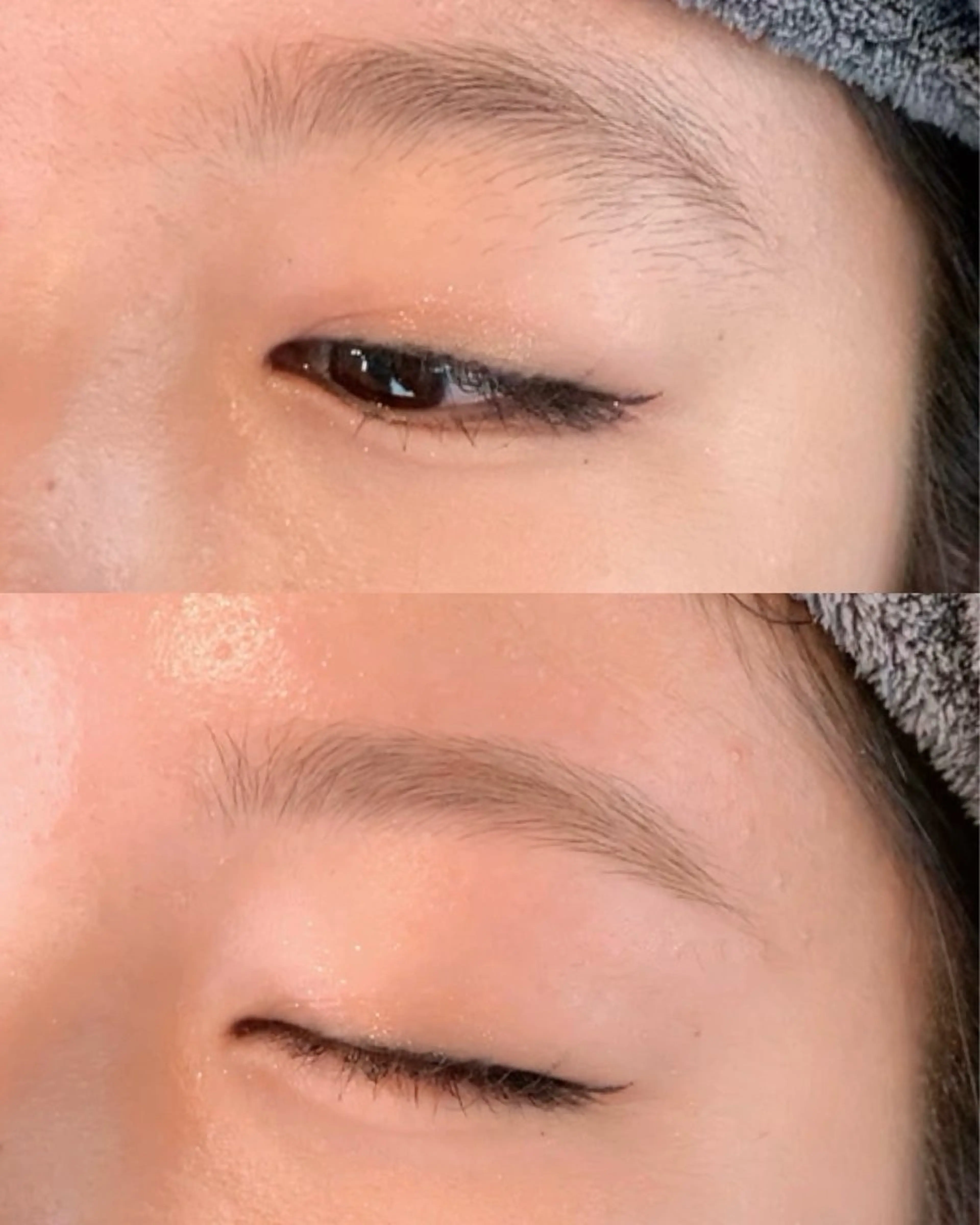 【ミニモ学割】眉wax＋メイク＋毛量調節の間引きも込み✨の写真